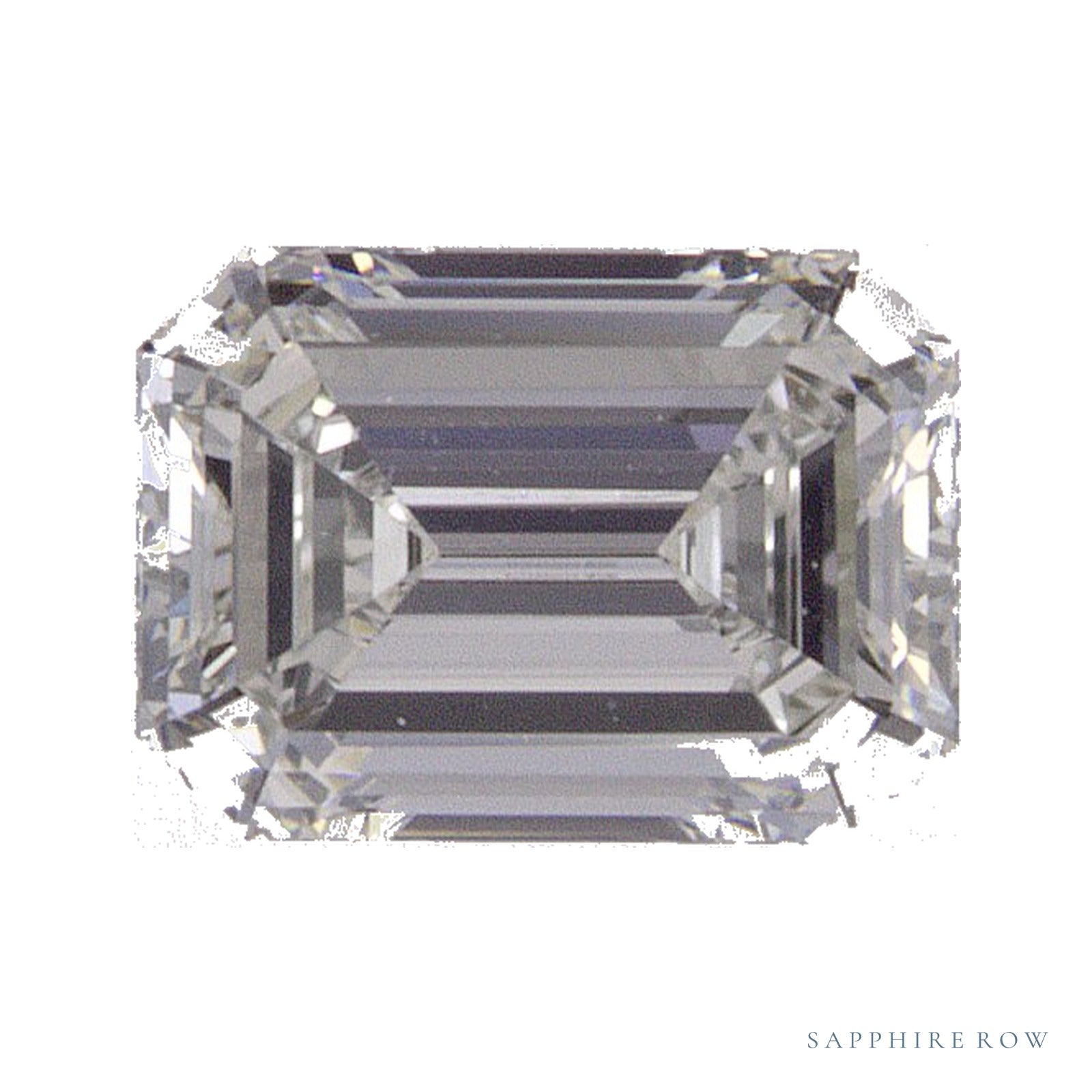 0.70 ct natural diamond, emerald cut | Sapphire Row · cut4