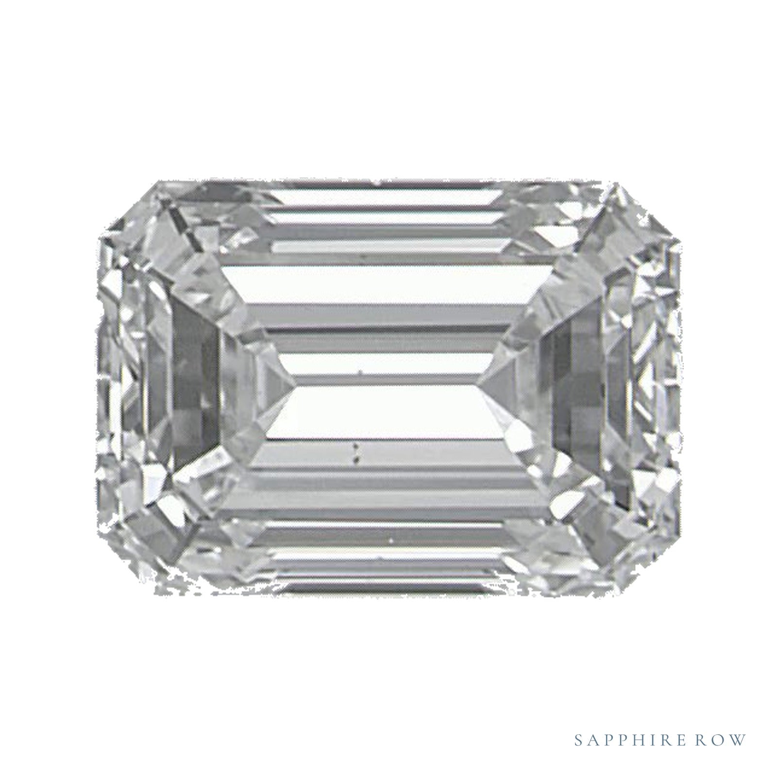 0.70 ct natural diamond, emerald cut | Sapphire Row · cut4