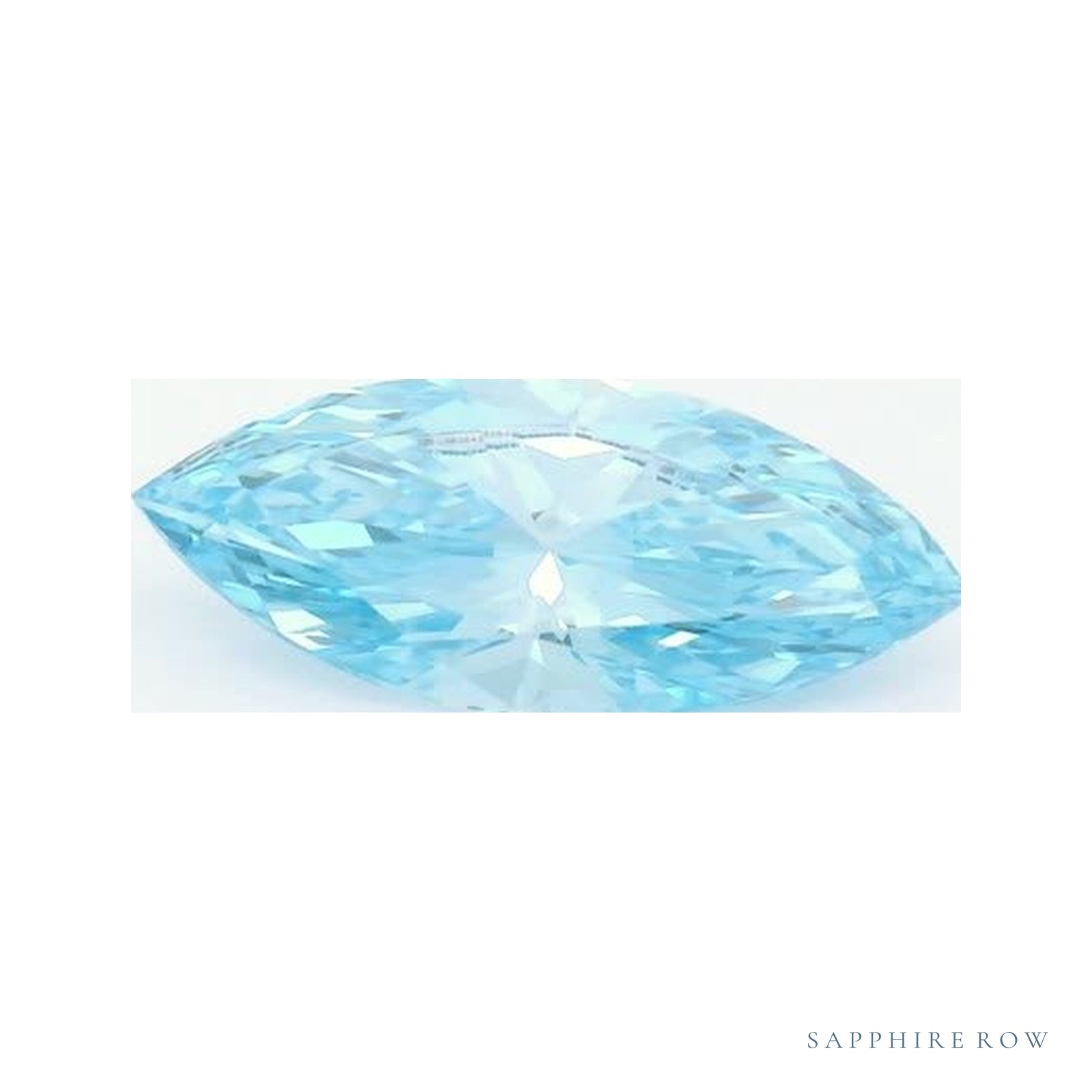 0.70 ct lab-grown fancy vivid blue diamond, marquise cut | Sapphire Row · cut4