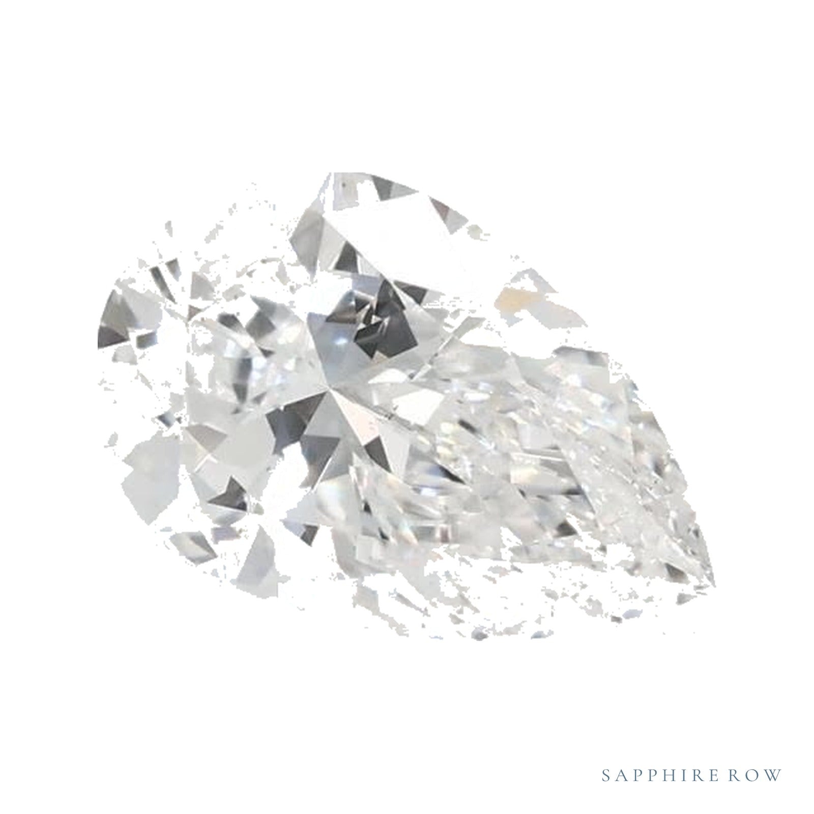 0.70 ct lab-grown diamond, pear cut | Sapphire Row · cut4
