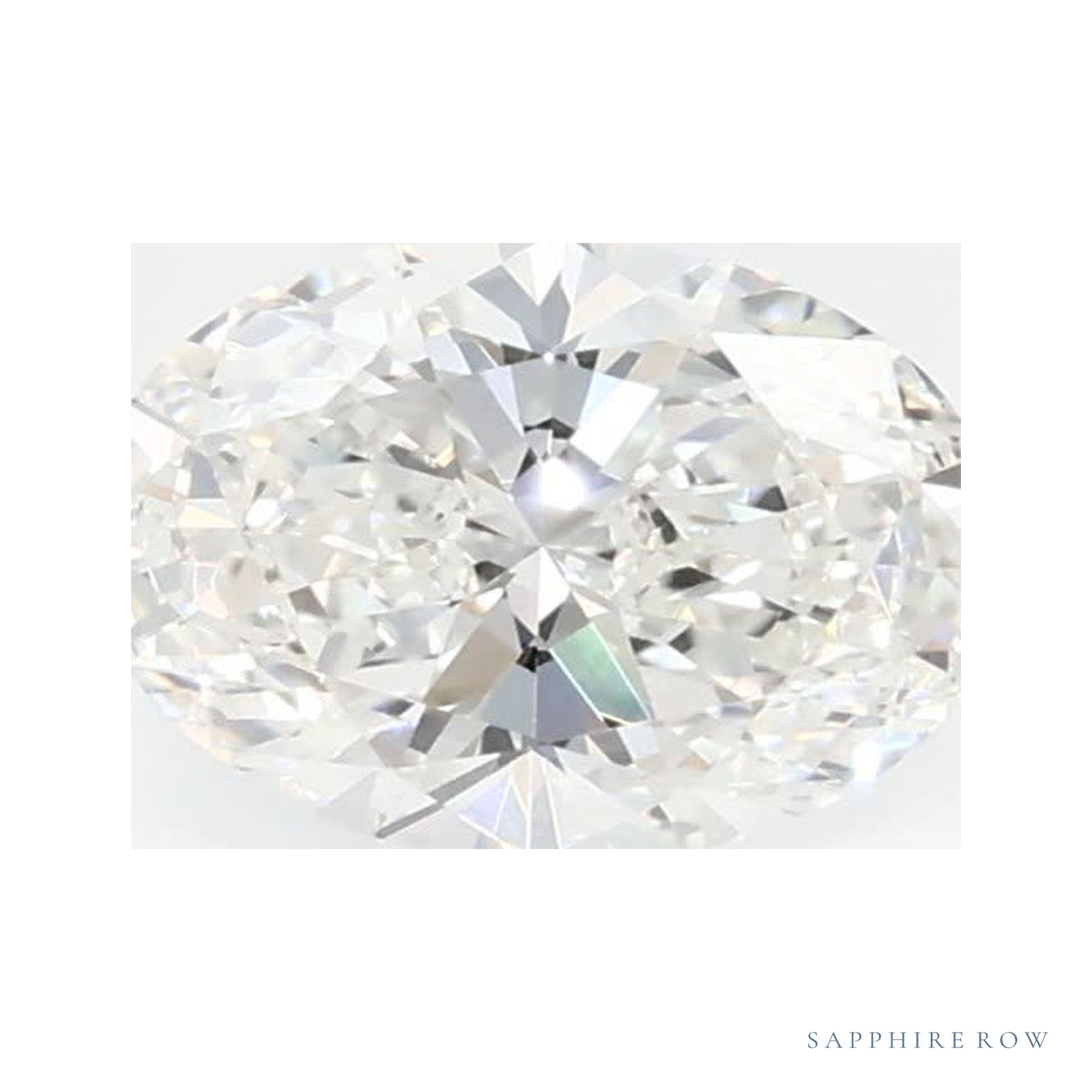 0.70 ct lab-grown diamond, oval cut | Sapphire Row · cut4
