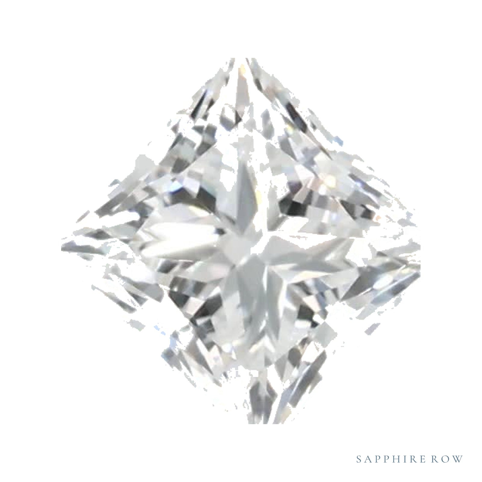 0.70 ct lab-grown diamond, square cut | Sapphire Row · cut4
