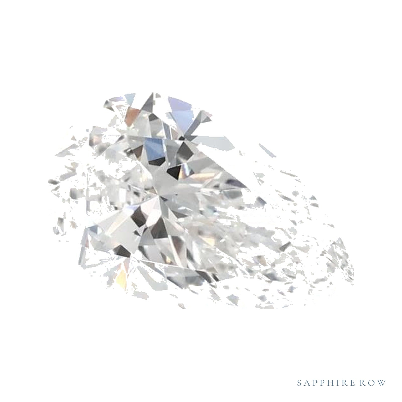 0.70 ct lab-grown diamond, pear cut | Sapphire Row · cut4