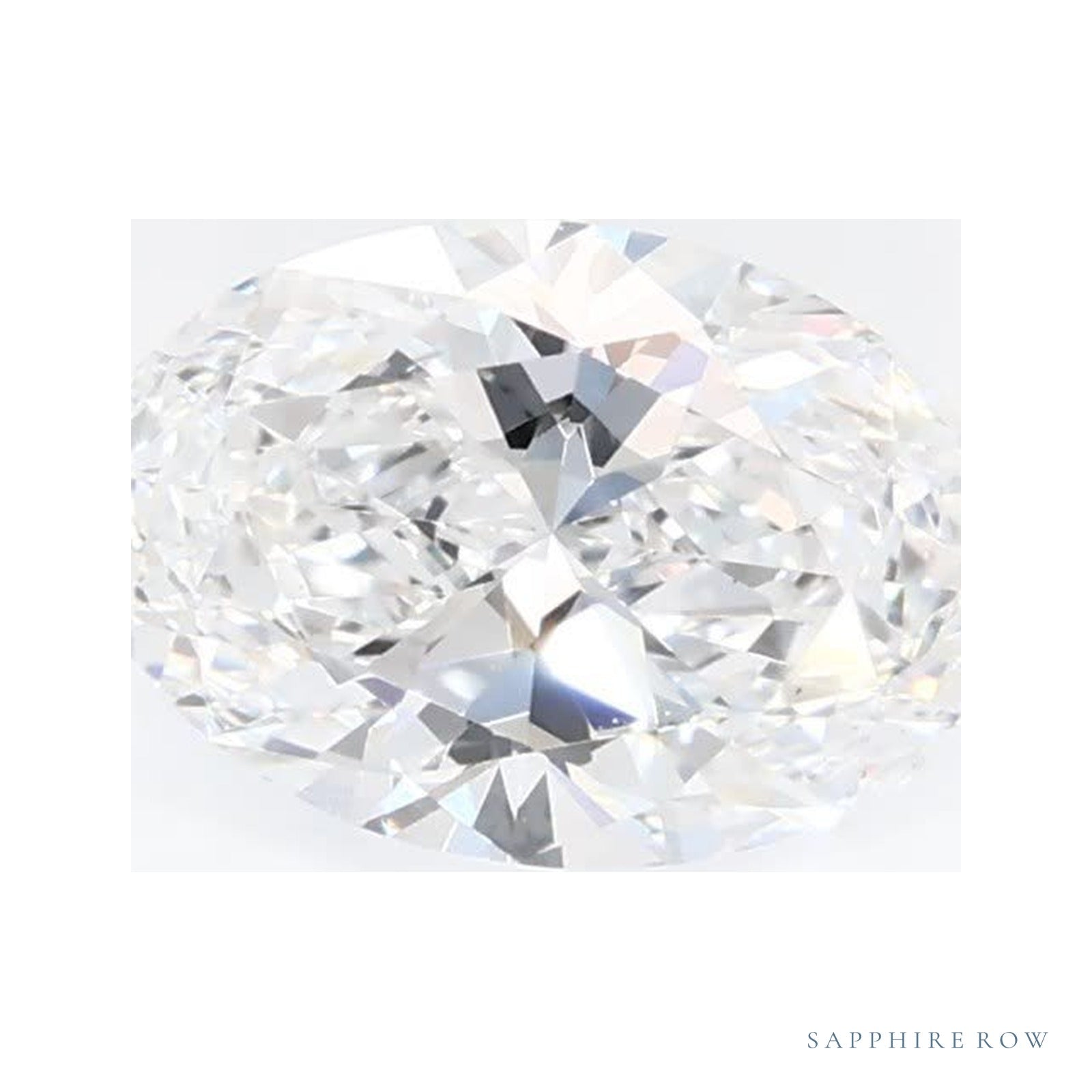 0.70 ct lab-grown diamond, oval cut | Sapphire Row · cut4