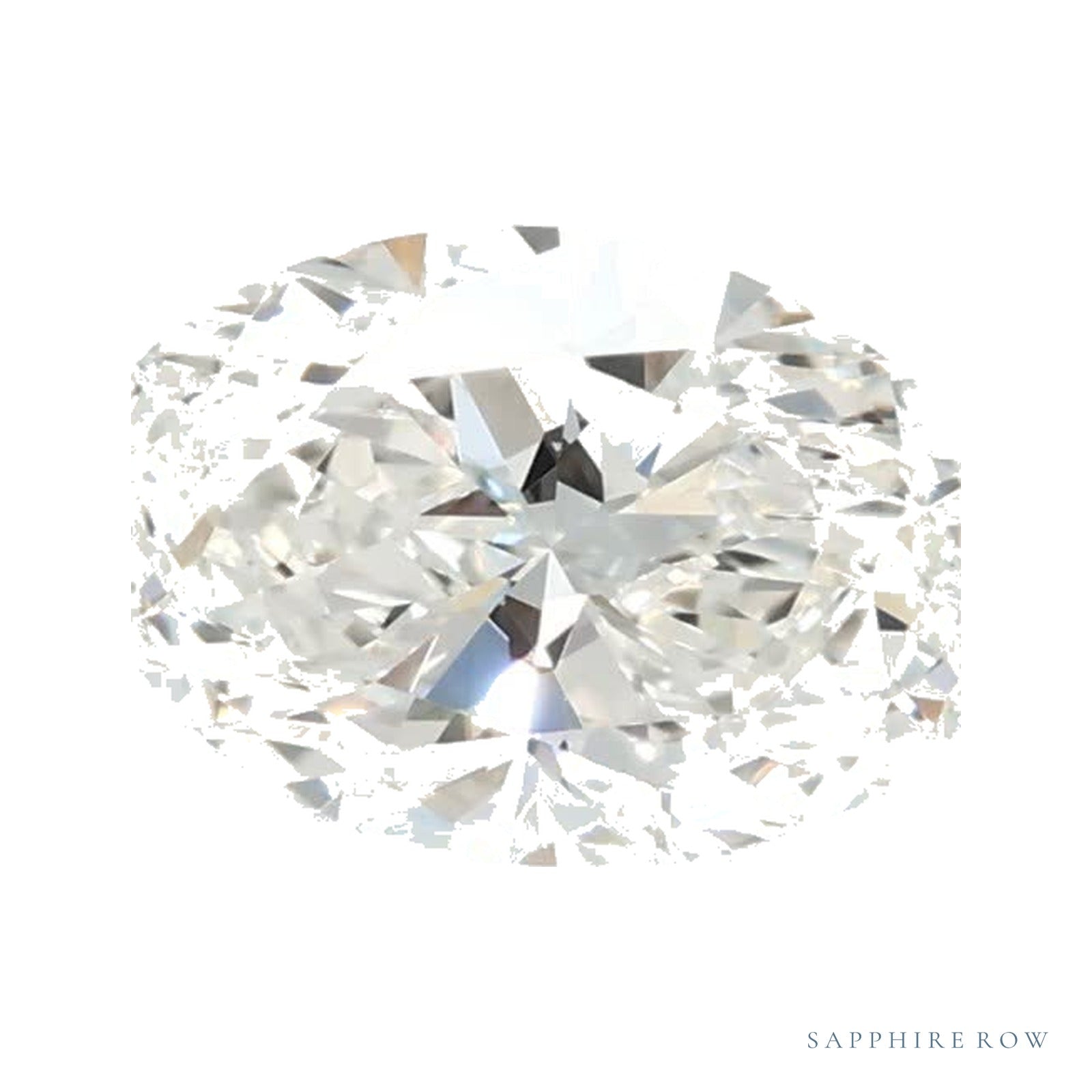 0.70 ct lab-grown diamond, oval cut | Sapphire Row · cut4