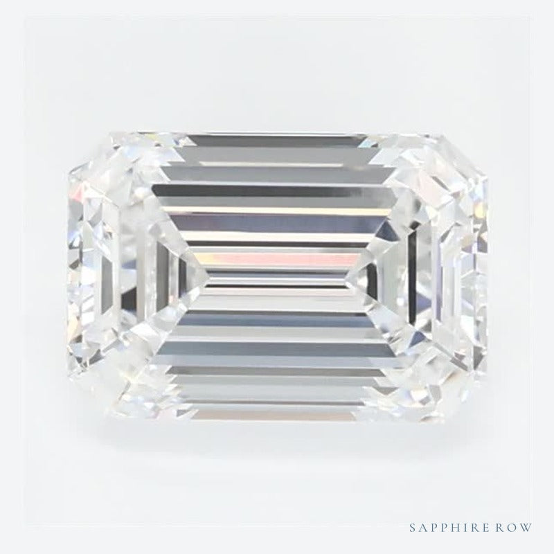 0.70 ct lab-grown diamond, emerald cut | Sapphire Row · cut6