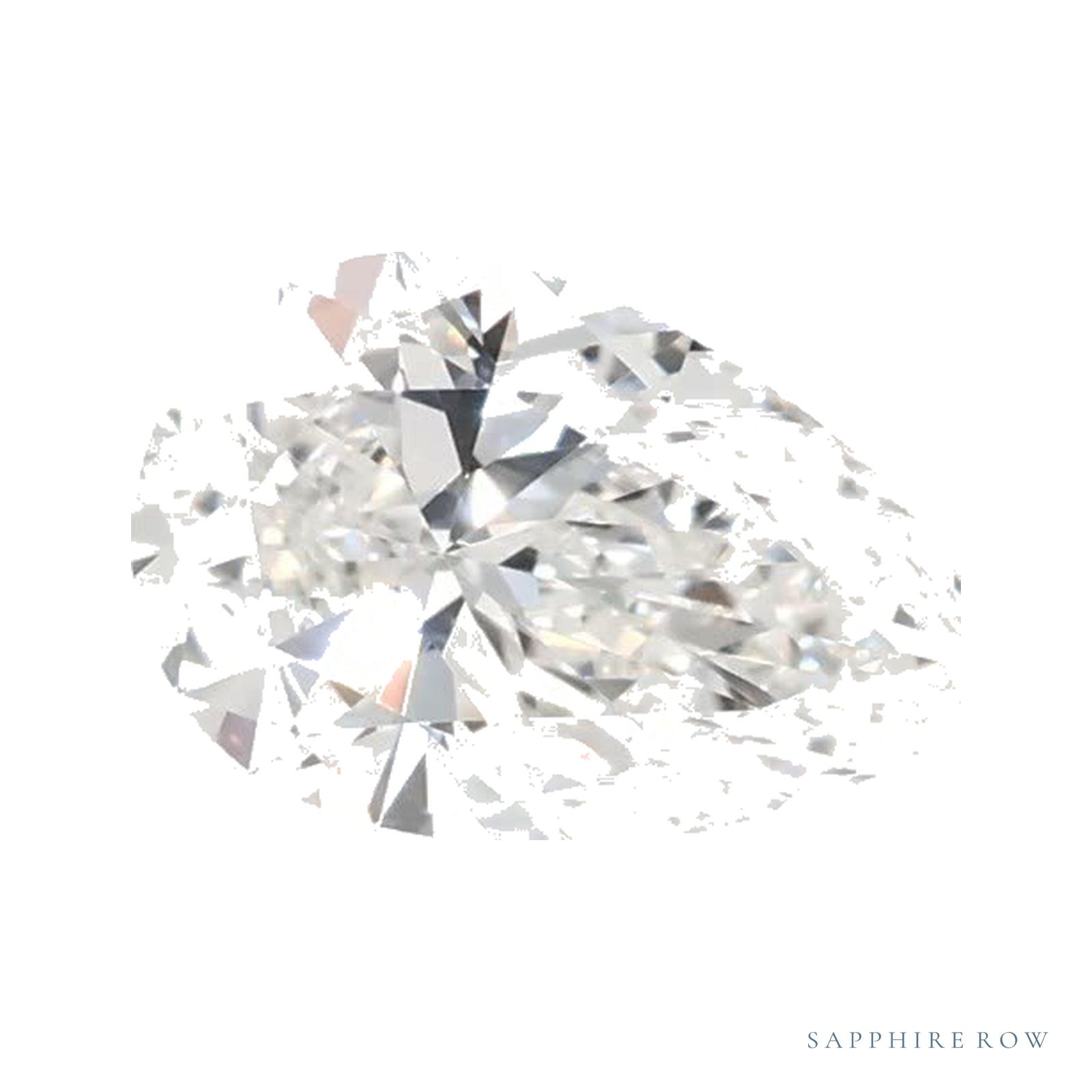 0.70 ct lab-grown diamond, pear cut | Sapphire Row · cut4