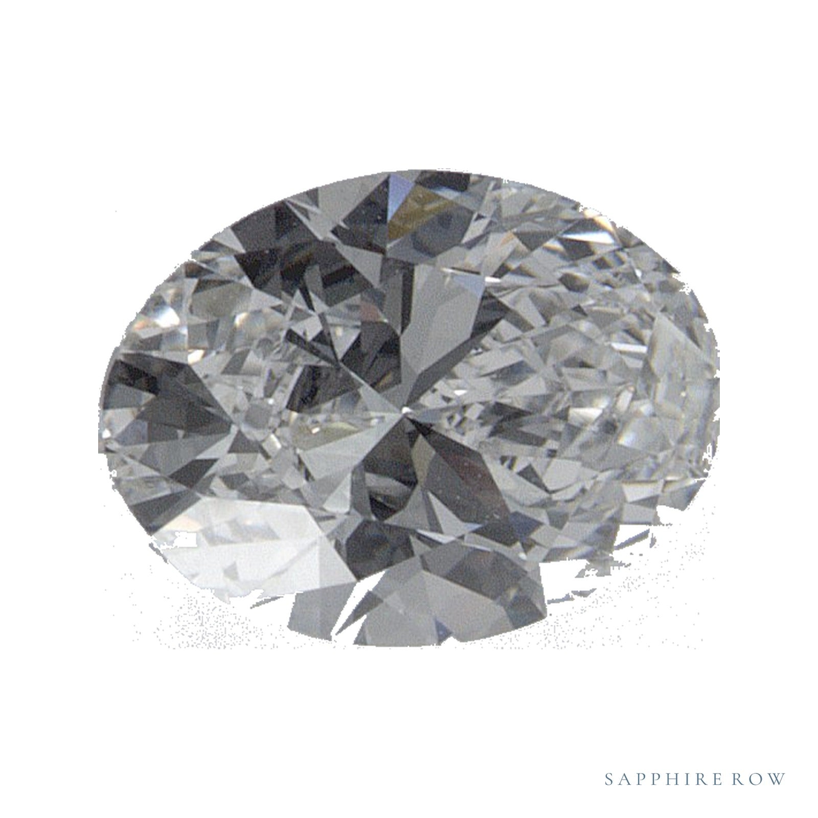 0.70 ct lab-grown diamond, oval cut | Sapphire Row · cut4