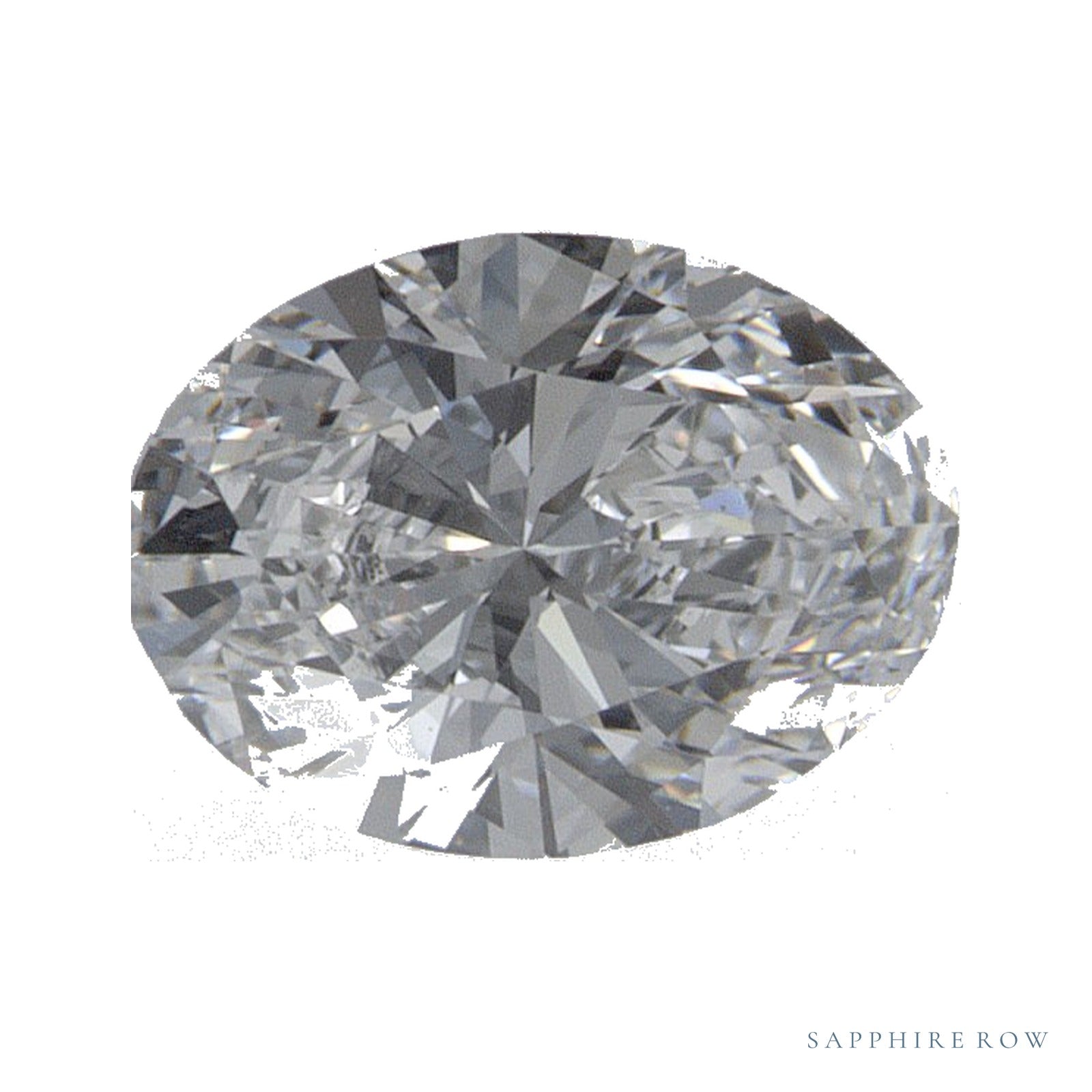 0.70 ct lab-grown diamond, oval cut | Sapphire Row · cut4