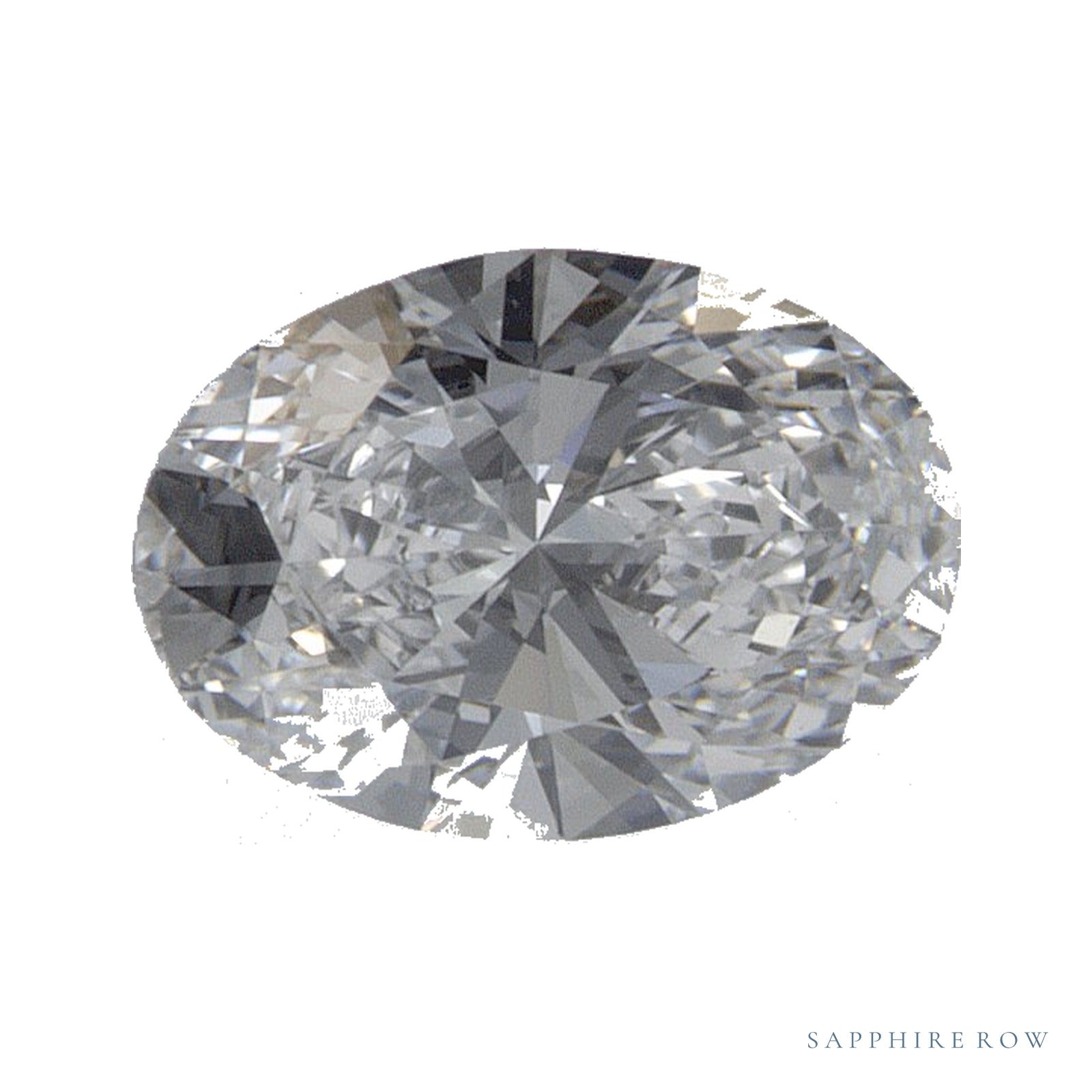 0.70 ct lab-grown diamond, oval cut | Sapphire Row · cut4