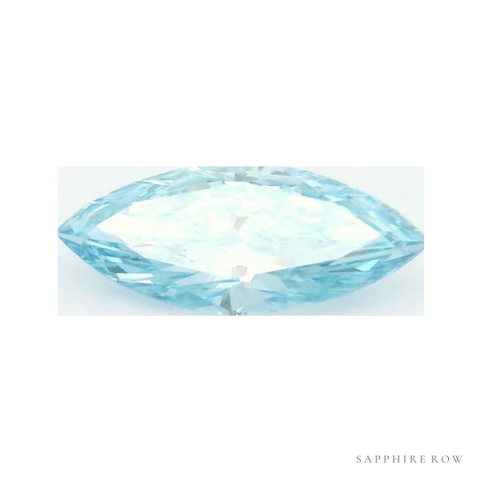 0.68 ct lab-grown fancy vivid blue diamond, marquise cut | Sapphire Row · cut4