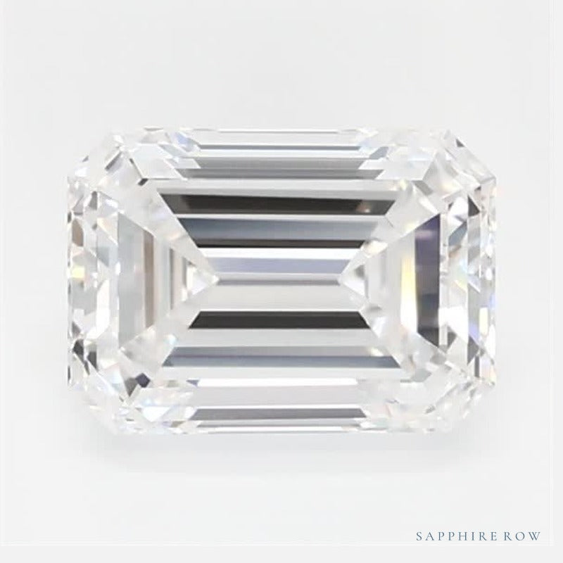 0.65 ct lab-grown diamond, emerald cut | Sapphire Row · cut6