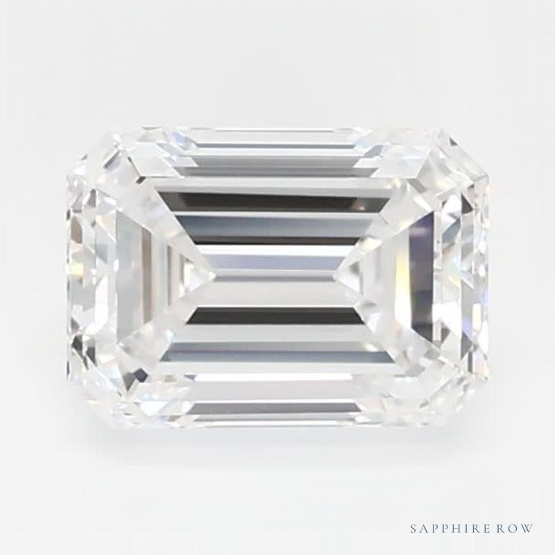 0.65 ct lab-grown diamond, emerald cut | Sapphire Row · cut7