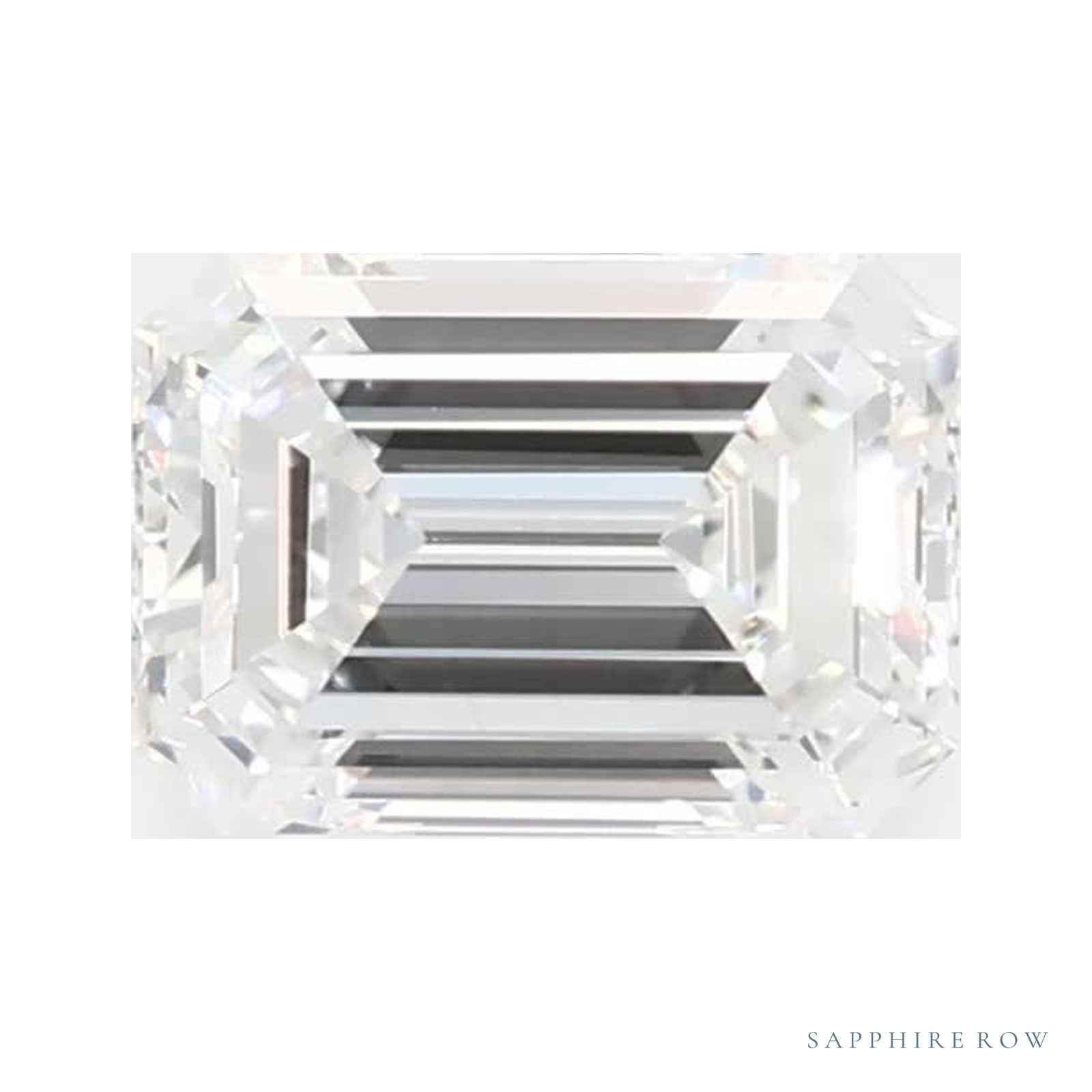 0.65 ct lab-grown diamond, emerald cut | Sapphire Row · cut4