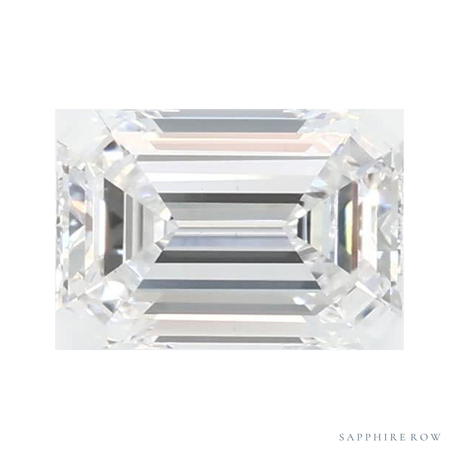 0.65 ct lab-grown diamond, emerald cut | Sapphire Row · cut4
