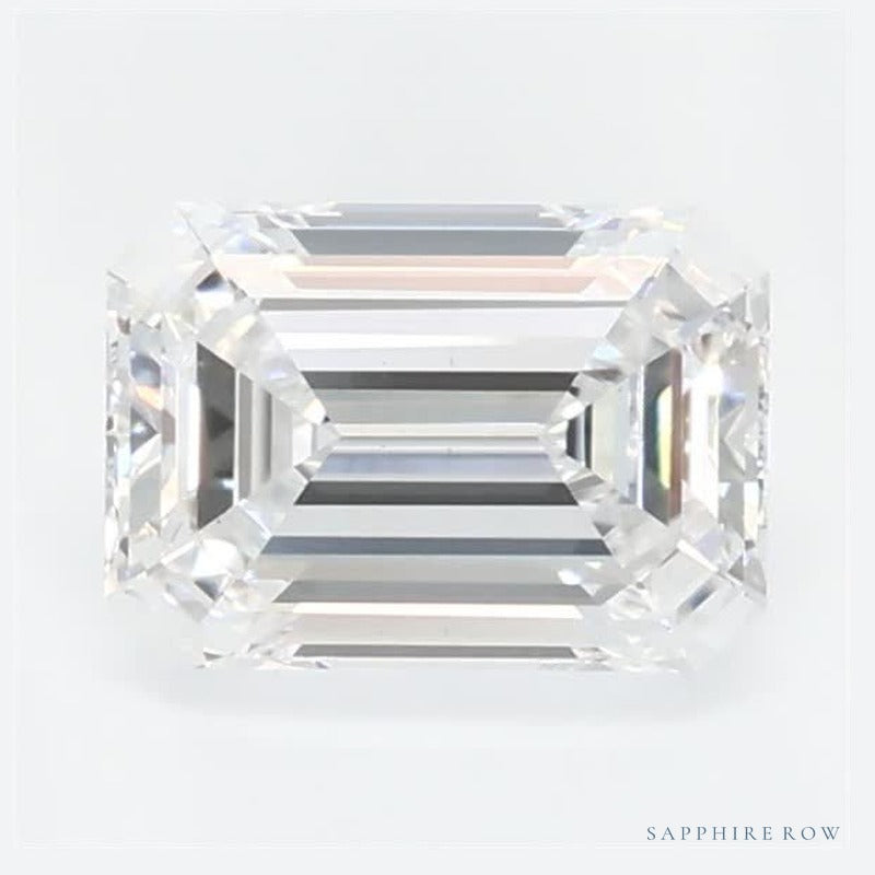 0.65 ct lab-grown diamond, emerald cut | Sapphire Row · cut6