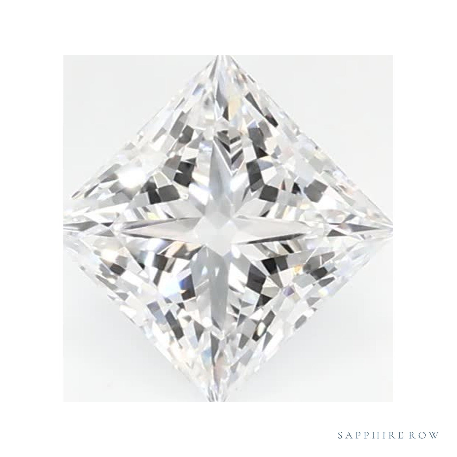 0.65 ct lab-grown diamond, square cut | Sapphire Row · cut4