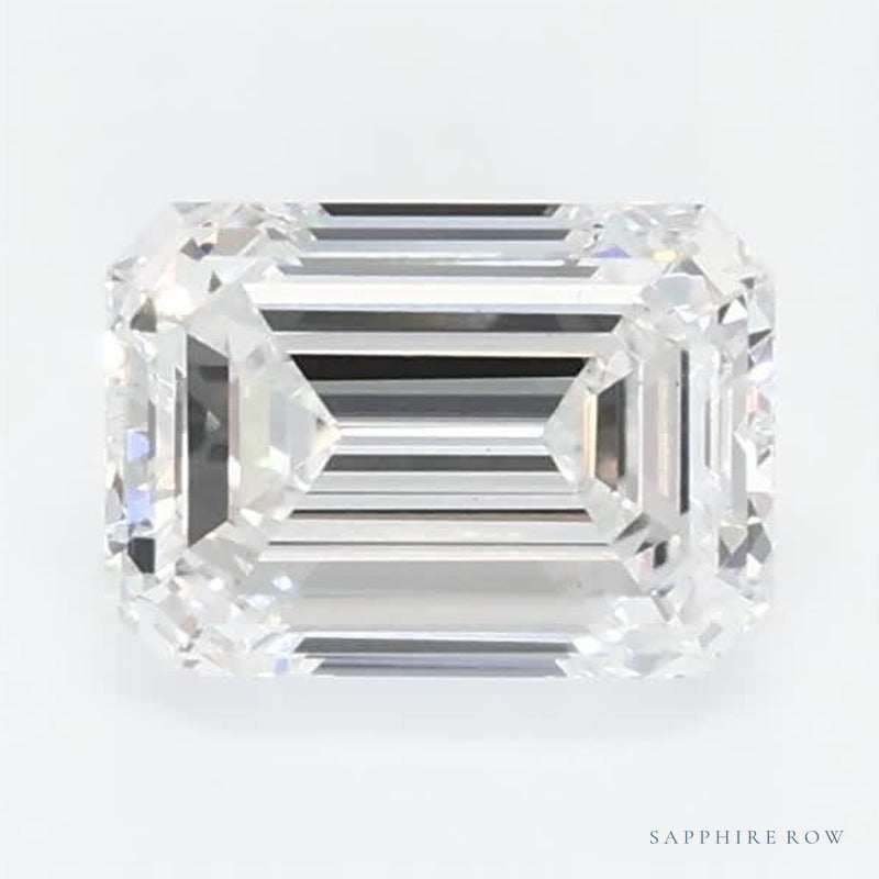 0.61 ct lab-grown diamond, emerald cut | Sapphire Row · cut7