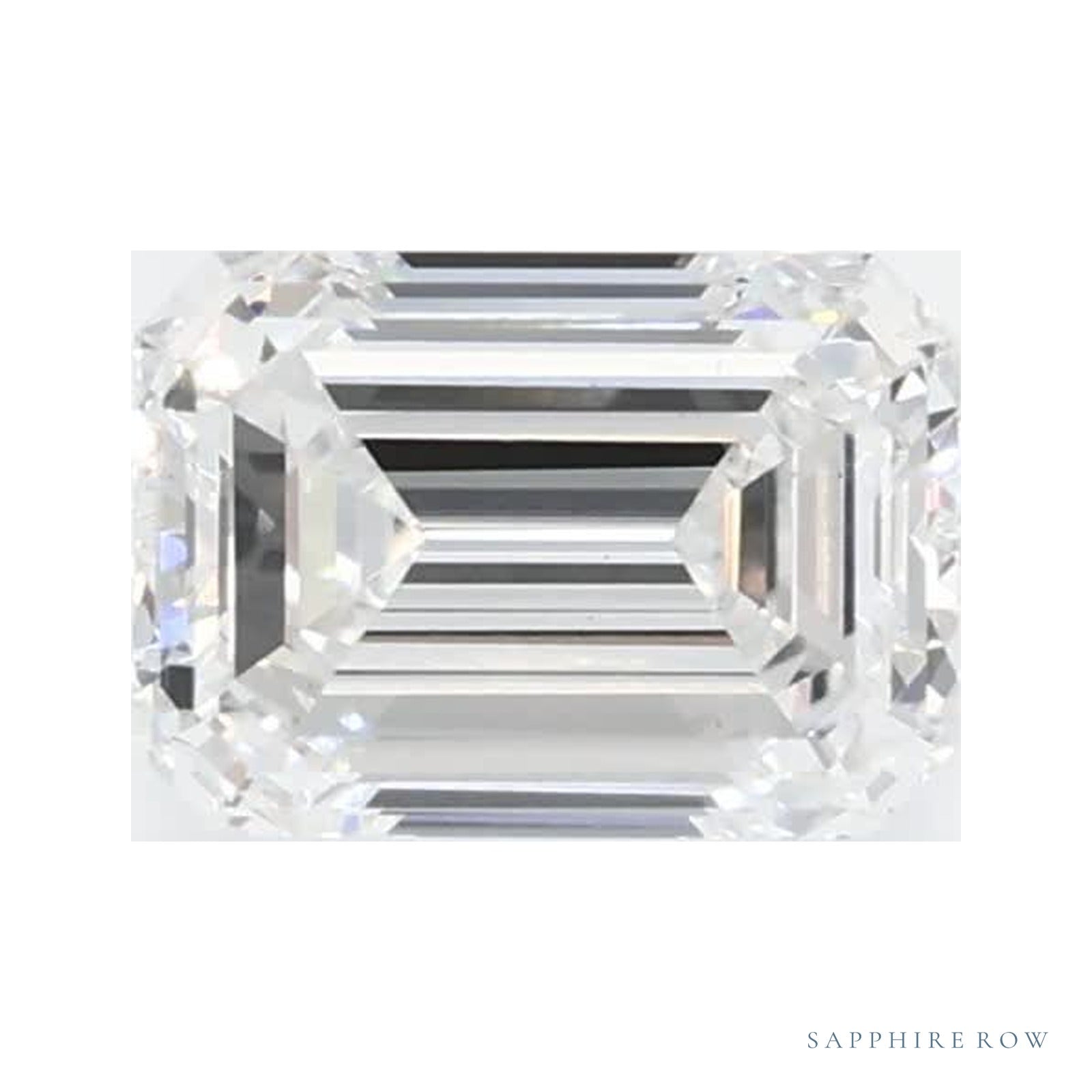 0.61 ct lab-grown diamond, emerald cut | Sapphire Row · cut4