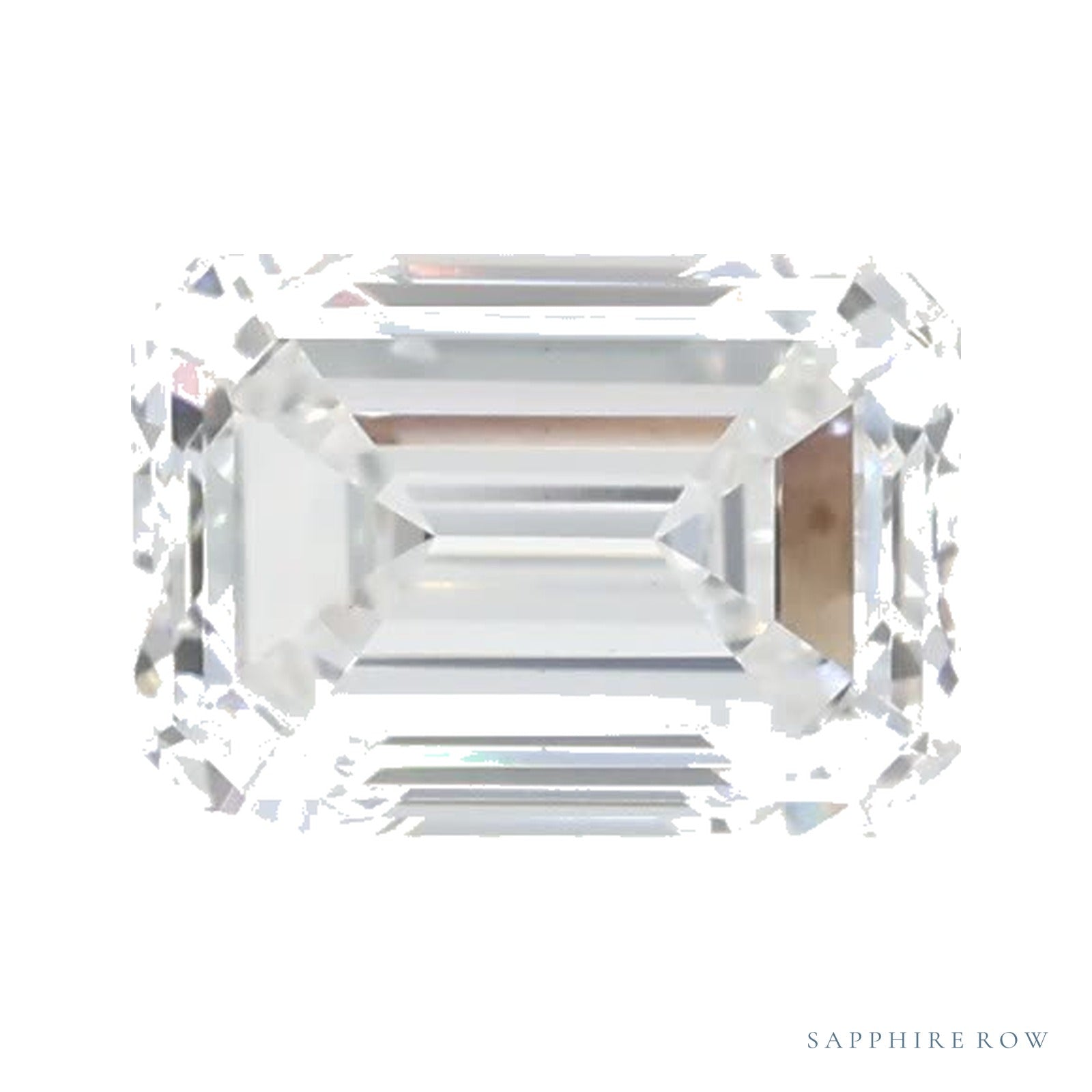 0.61 ct lab-grown diamond, emerald cut | Sapphire Row · cut4