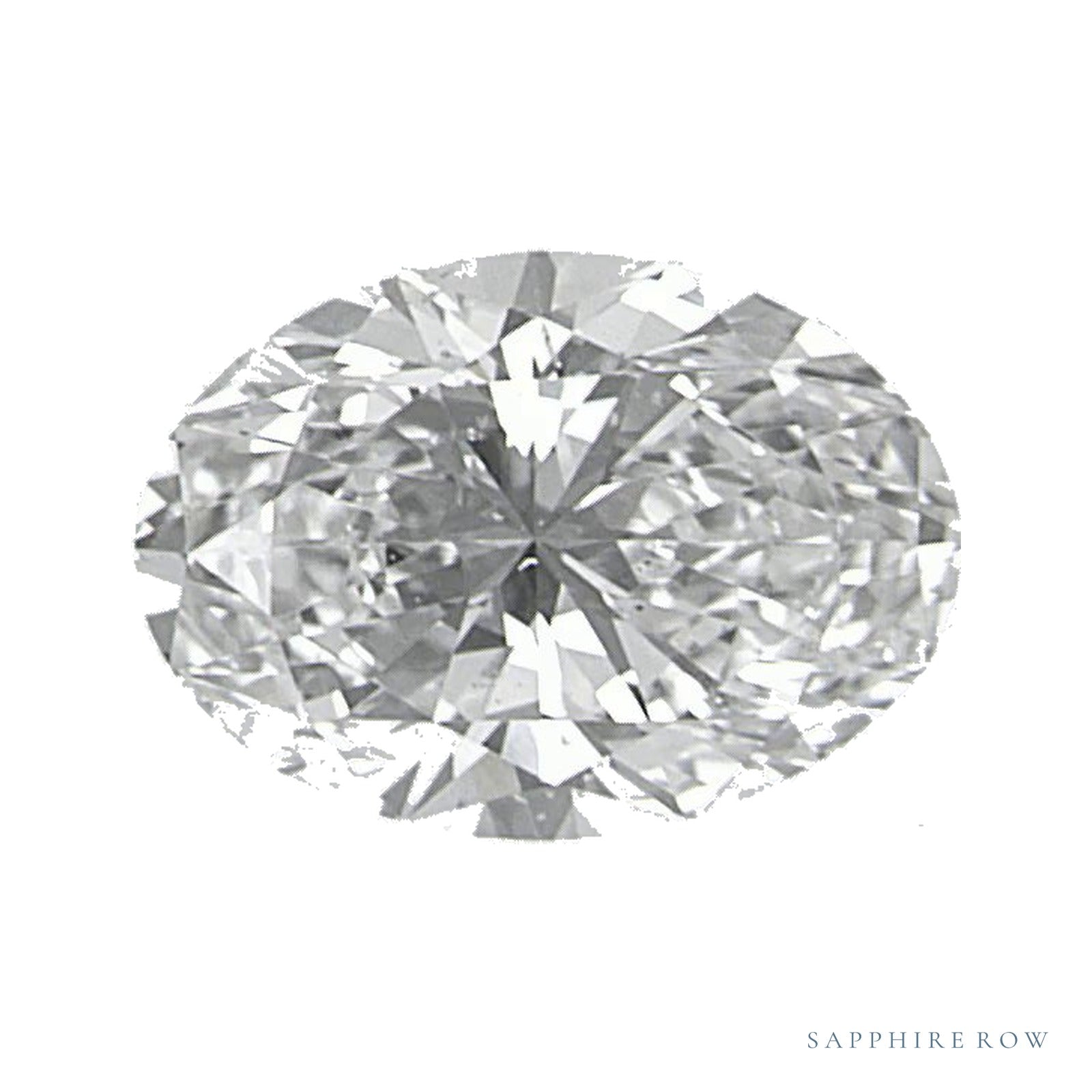 0.60 ct natural diamond, oval cut | Sapphire Row · cut4