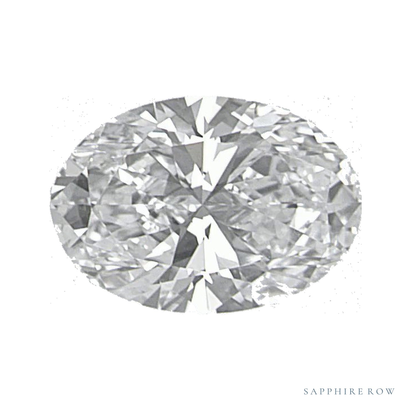 0.60 ct natural diamond, oval cut | Sapphire Row · cut4