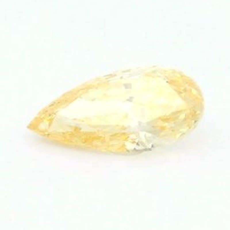 0.60 ct lab-grown fancy vivid yellow diamond, pear cut | Sapphire Row · cut7