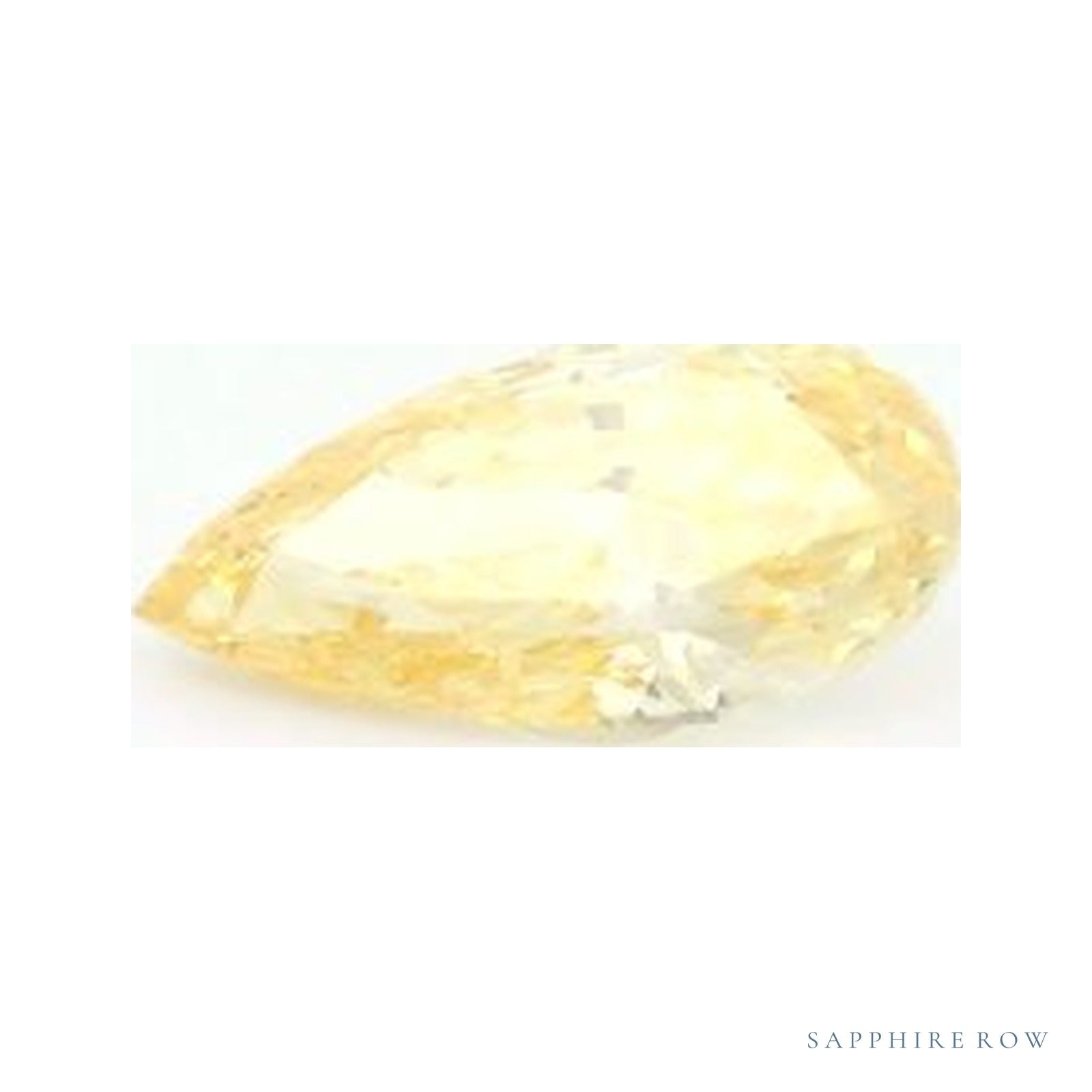 0.60 ct lab-grown fancy vivid yellow diamond, pear cut | Sapphire Row · cut4