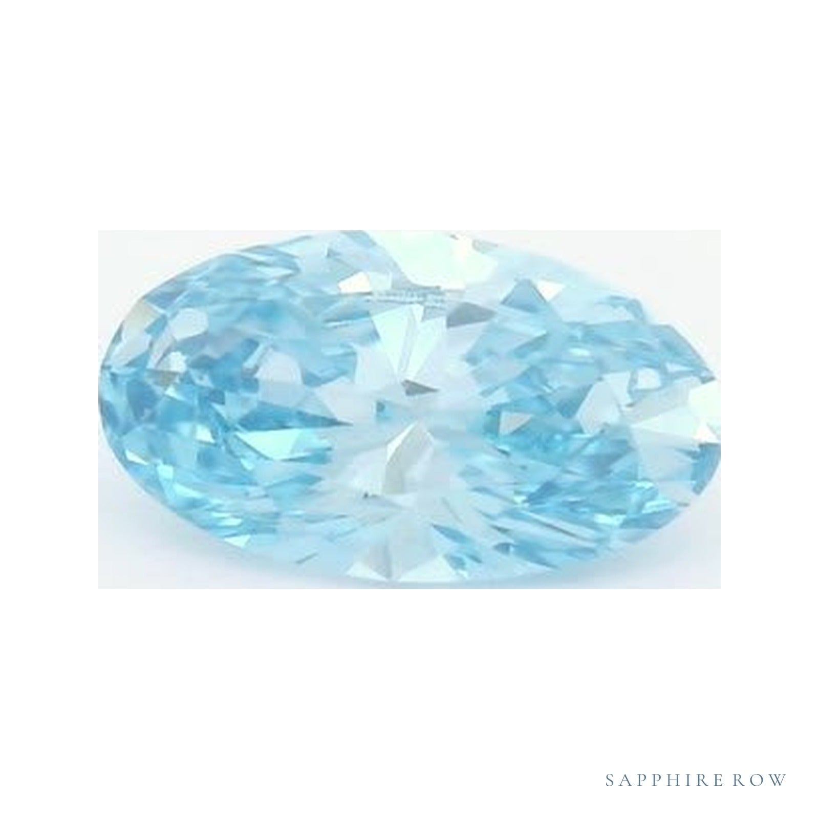 0.60 ct lab-grown fancy vivid blue diamond, oval cut | Sapphire Row · cut4