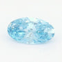 0.60 ct lab-grown fancy vivid blue diamond, oval cut | Sapphire Row · cut7