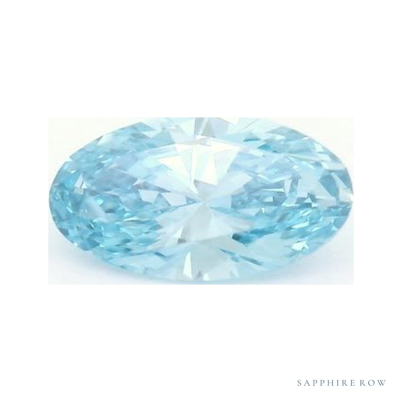 0.59 ct lab-grown fancy vivid blue diamond, oval cut | Sapphire Row · cut4