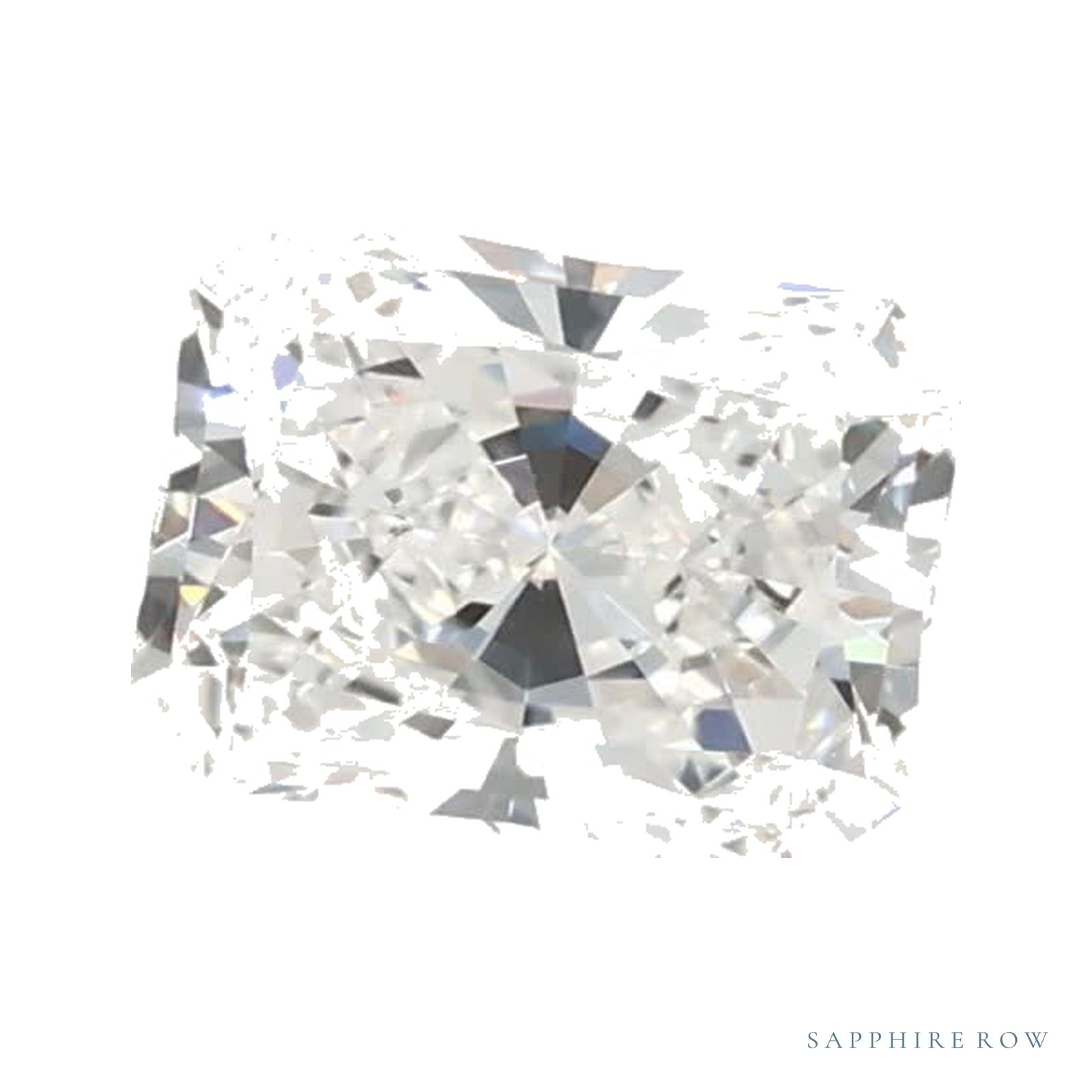 0.59 ct lab-grown diamond, radiant cut | Sapphire Row · cut4