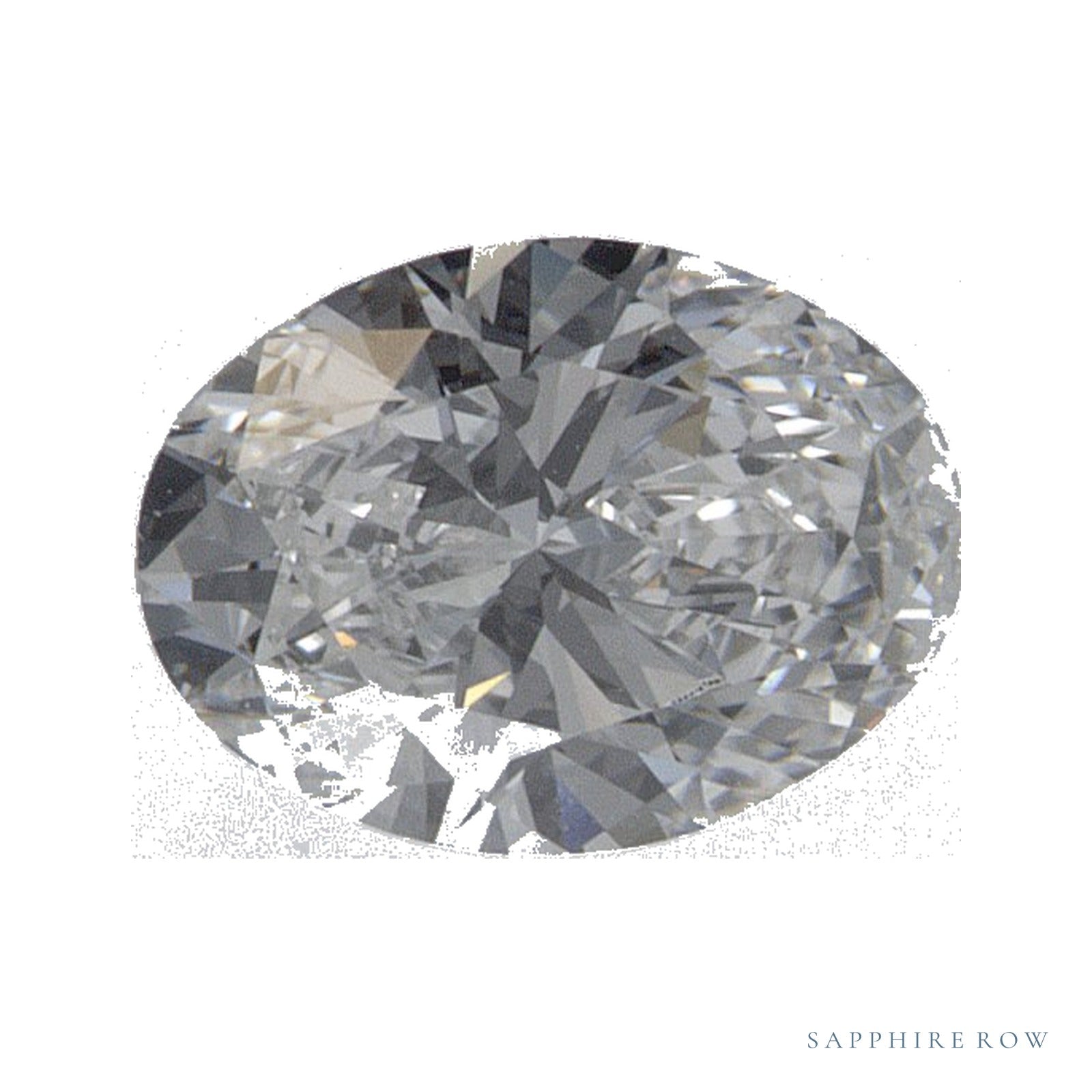 0.59 ct lab-grown diamond, oval cut | Sapphire Row · cut4