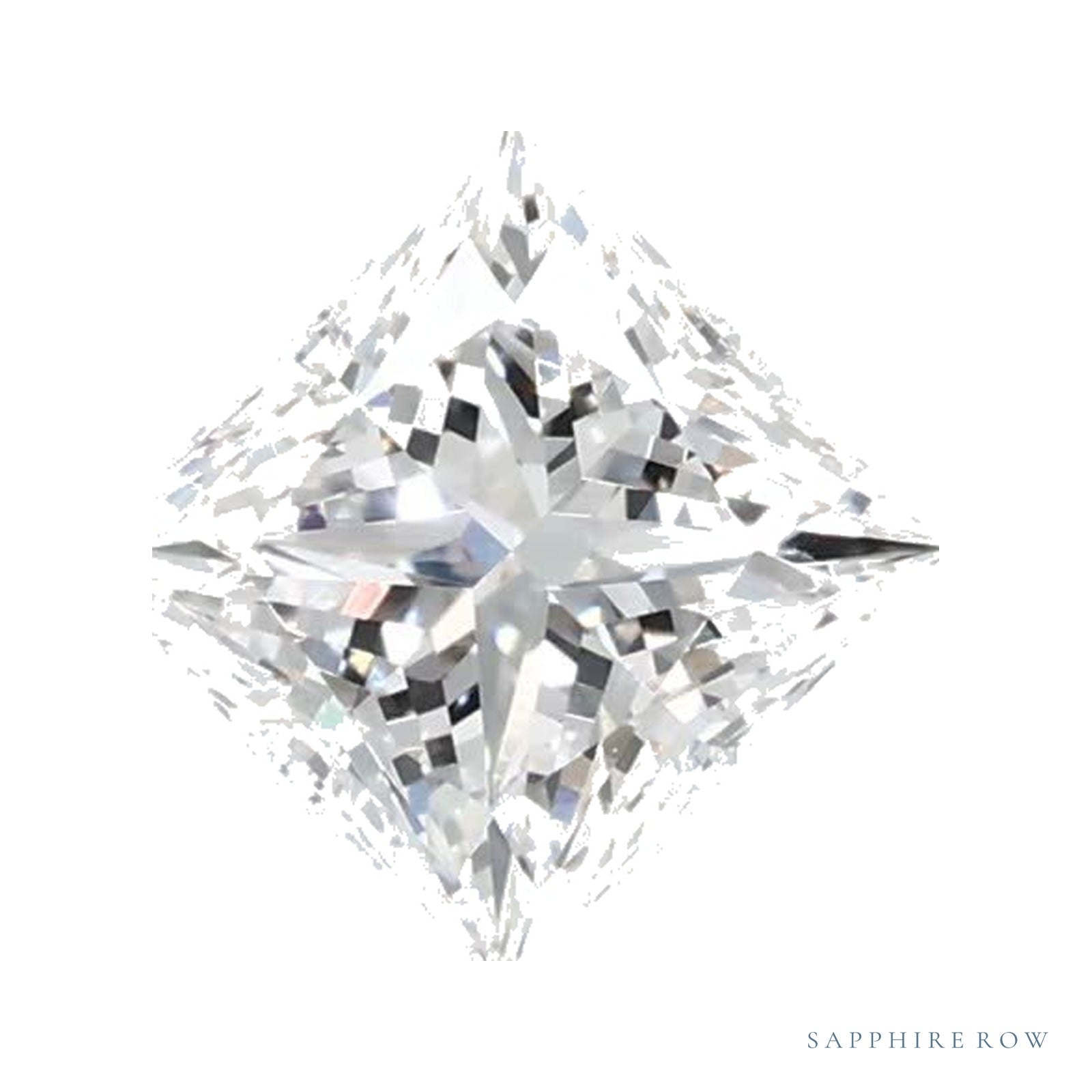 0.59 ct lab-grown diamond, square cut | Sapphire Row · cut4