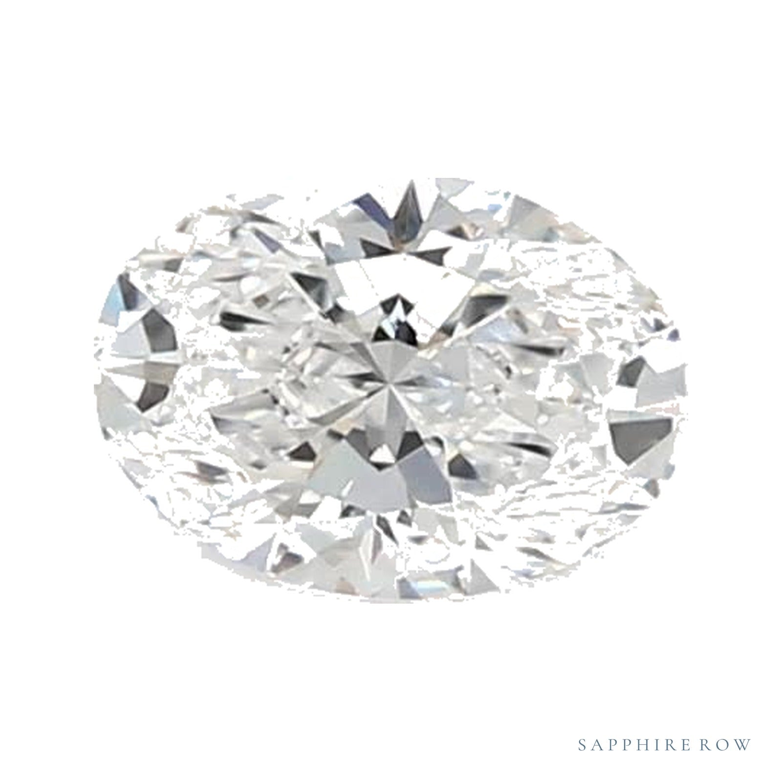 0.59 ct lab-grown diamond, oval cut | Sapphire Row · cut4