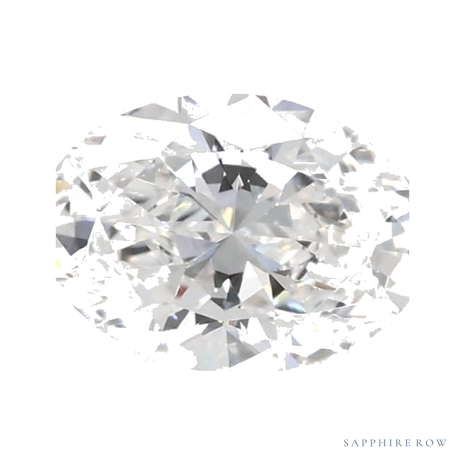 0.58 ct lab-grown diamond, oval cut | Sapphire Row · cut4