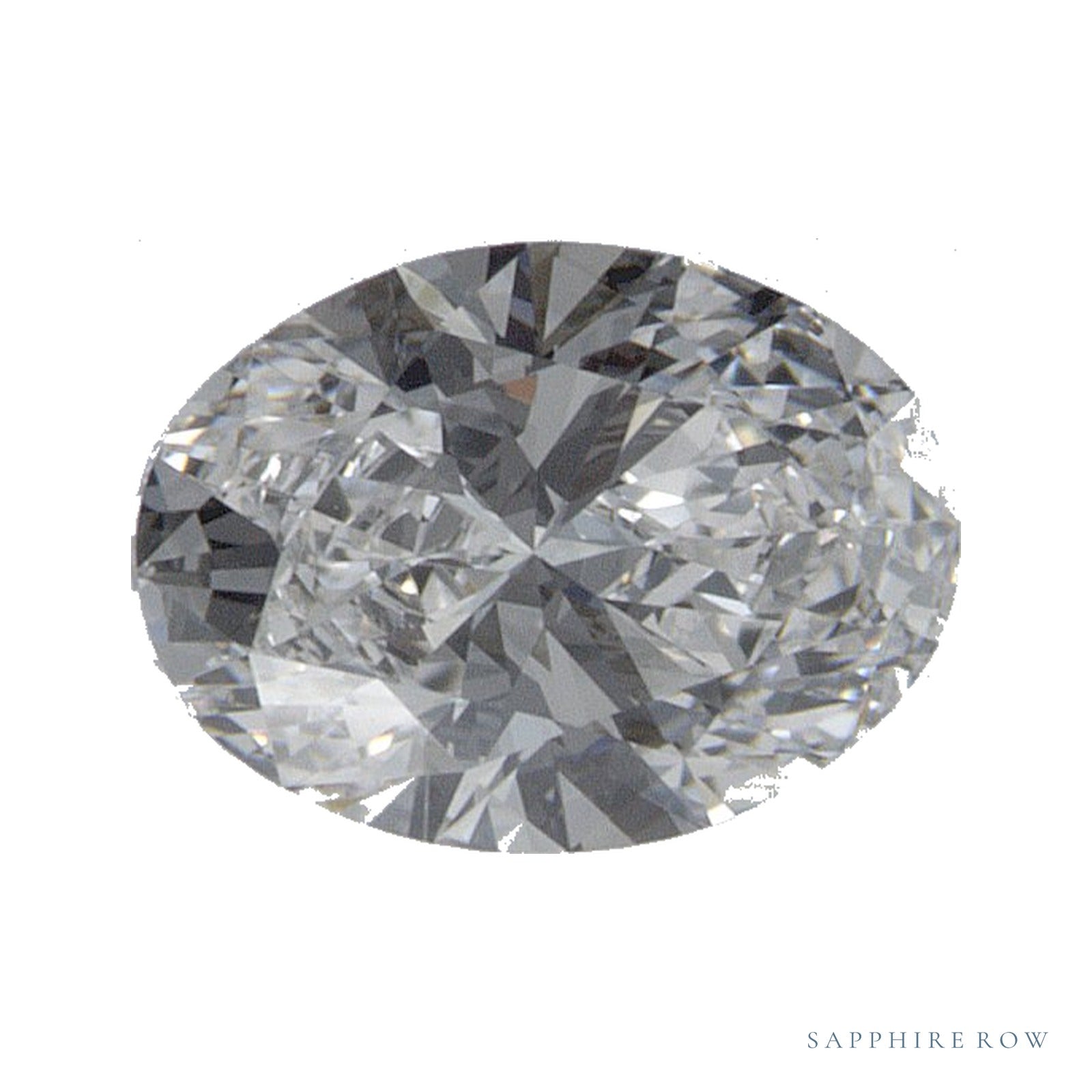 0.58 ct lab-grown diamond, oval cut | Sapphire Row · cut4