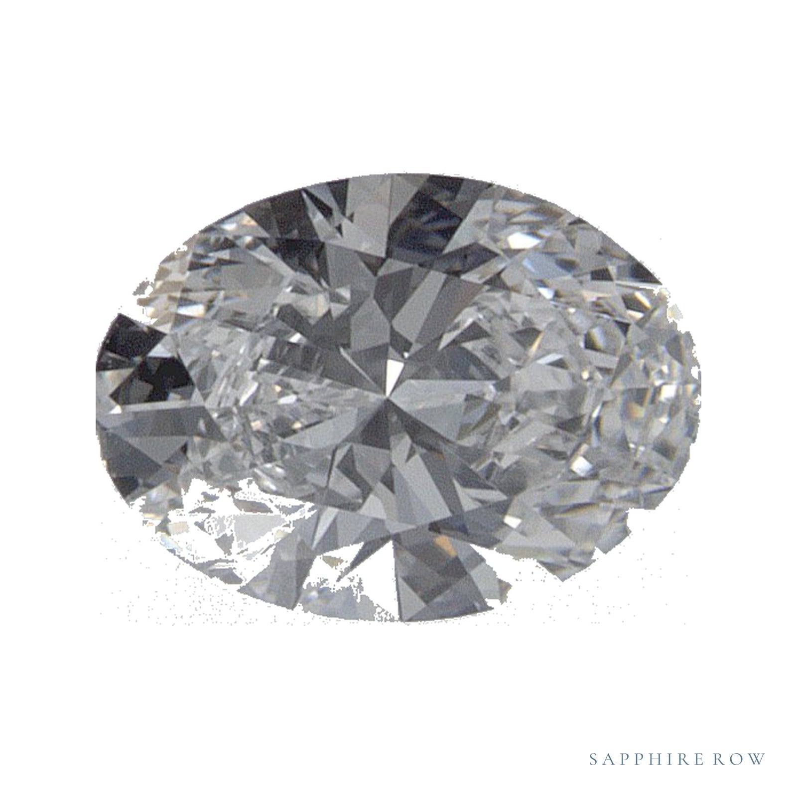 0.58 ct lab-grown diamond, oval cut | Sapphire Row · cut4