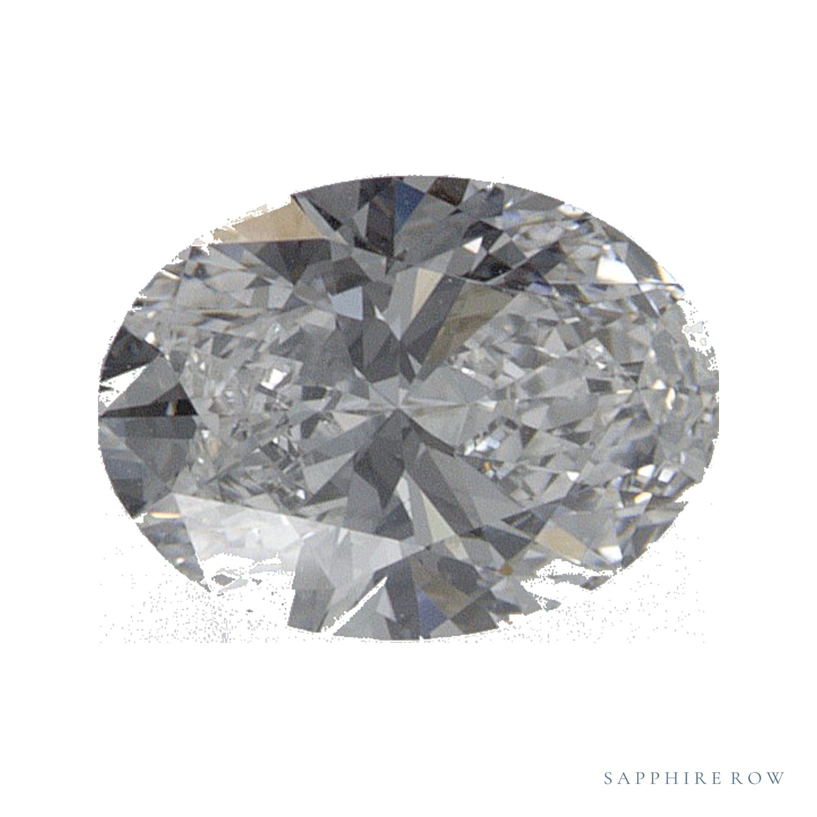 0.58 ct lab-grown diamond, oval cut | Sapphire Row · cut4