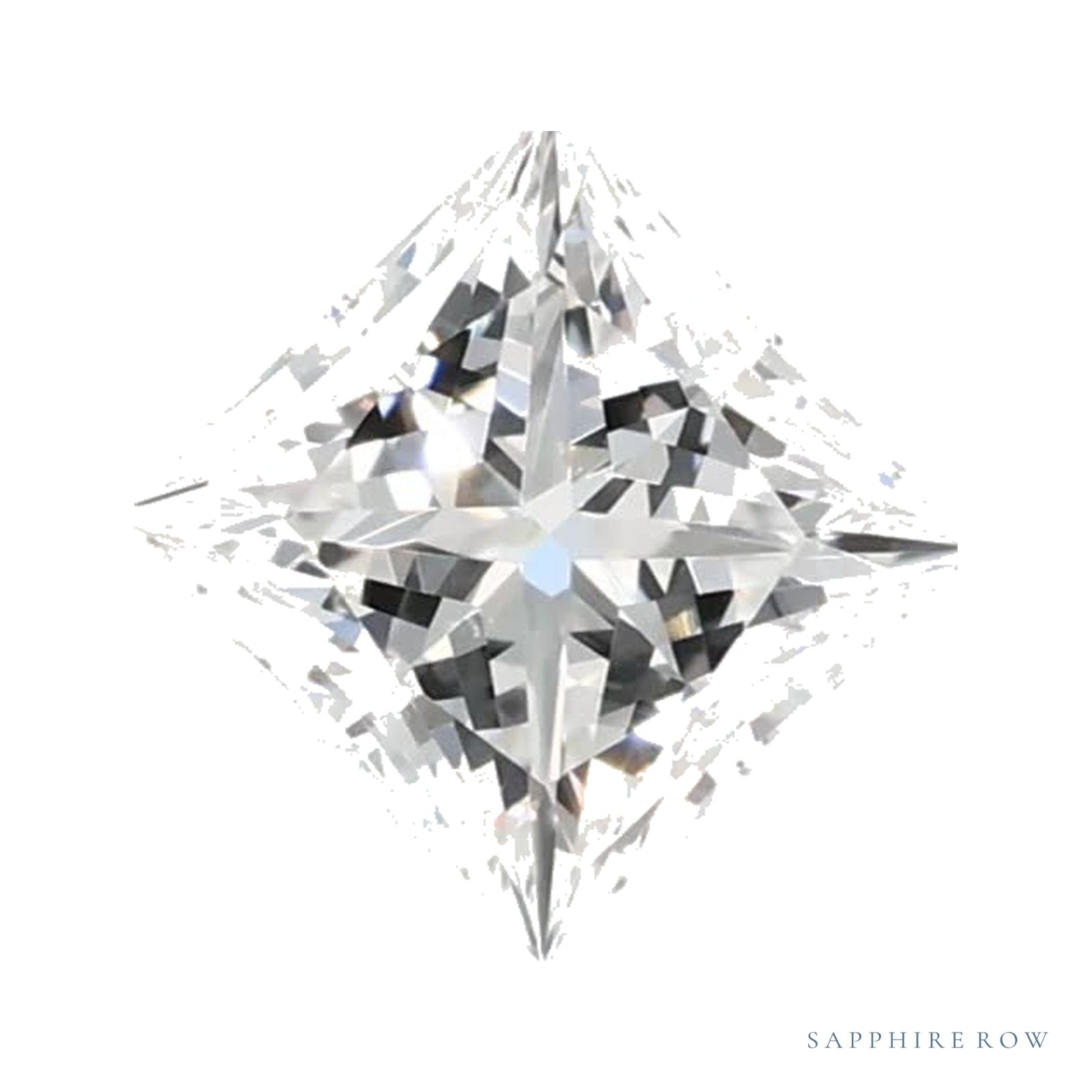 0.58 ct lab-grown diamond, square cut | Sapphire Row · cut4