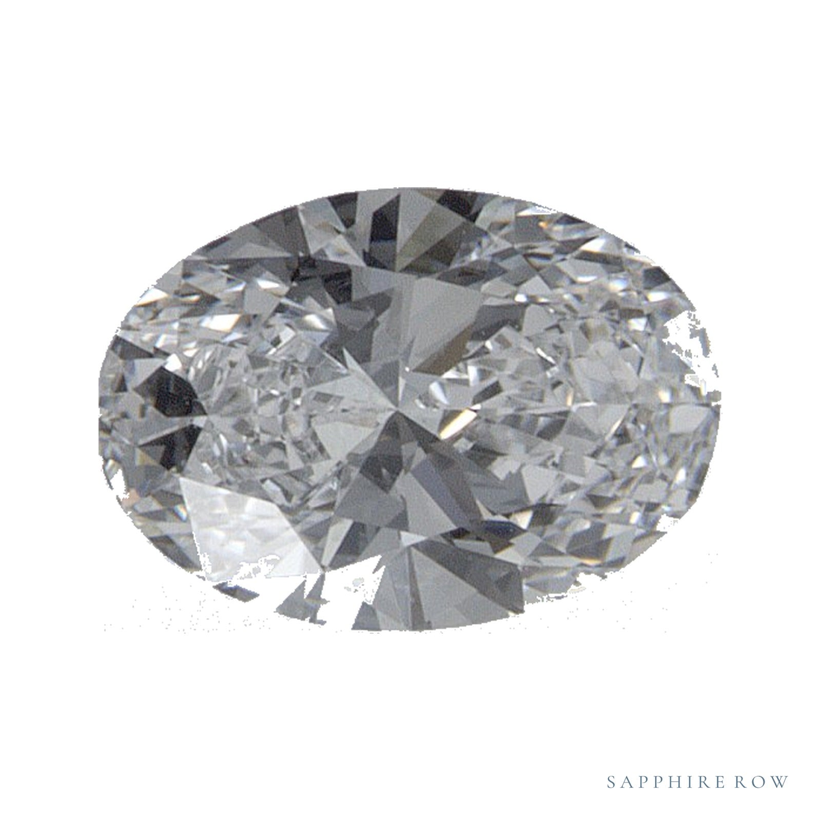 0.58 ct lab-grown diamond, oval cut | Sapphire Row · cut4