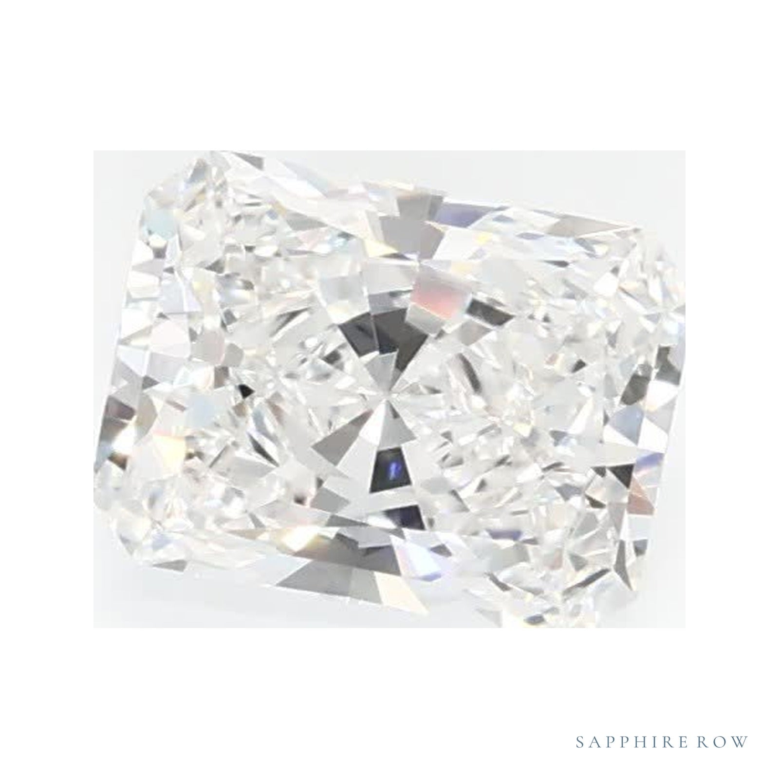 0.58 ct lab-grown diamond, radiant cut | Sapphire Row · cut4