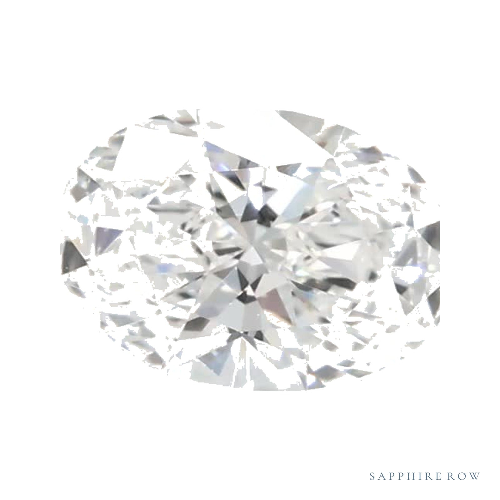 0.58 ct lab-grown diamond, oval cut | Sapphire Row · cut4