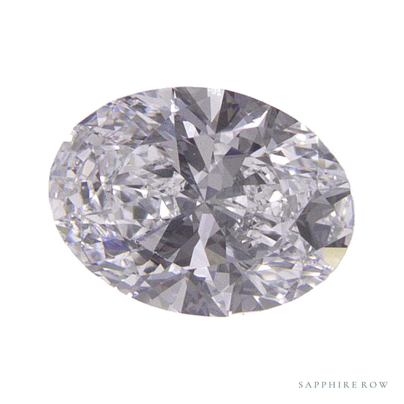 0.58 ct lab-grown diamond, oval cut | Sapphire Row · cut4