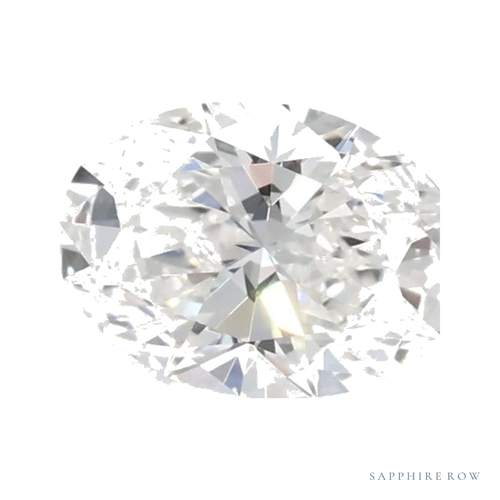 0.58 ct lab-grown diamond, oval cut | Sapphire Row · cut4