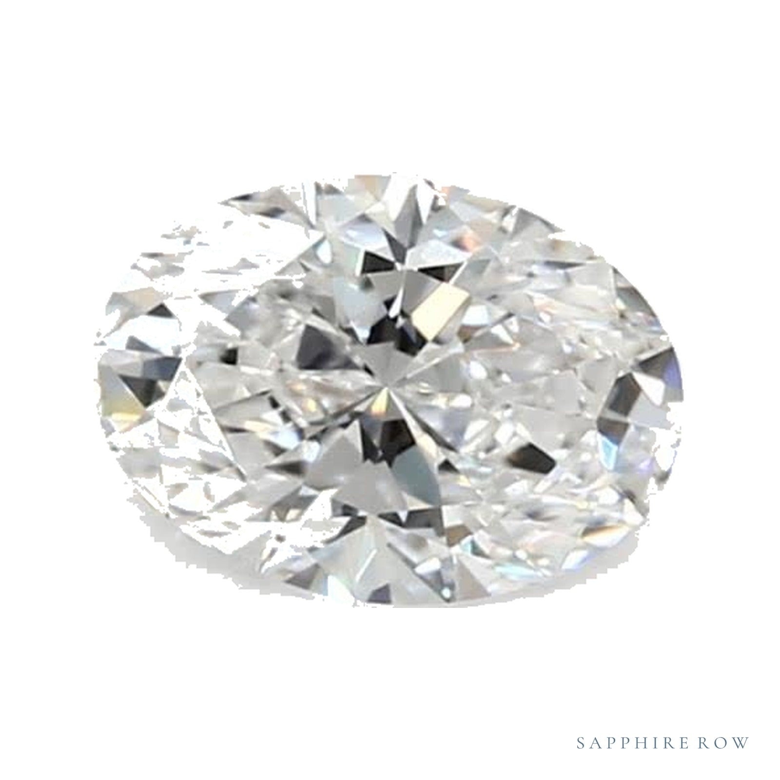 0.58 ct lab-grown diamond, oval cut | Sapphire Row · cut4