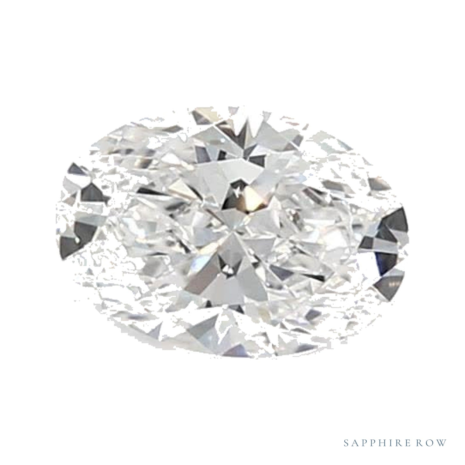 0.58 ct lab-grown diamond, oval cut | Sapphire Row · cut4