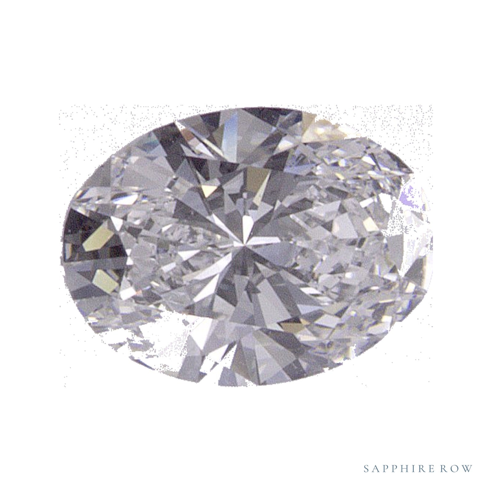0.58 ct lab-grown diamond, oval cut | Sapphire Row · cut4