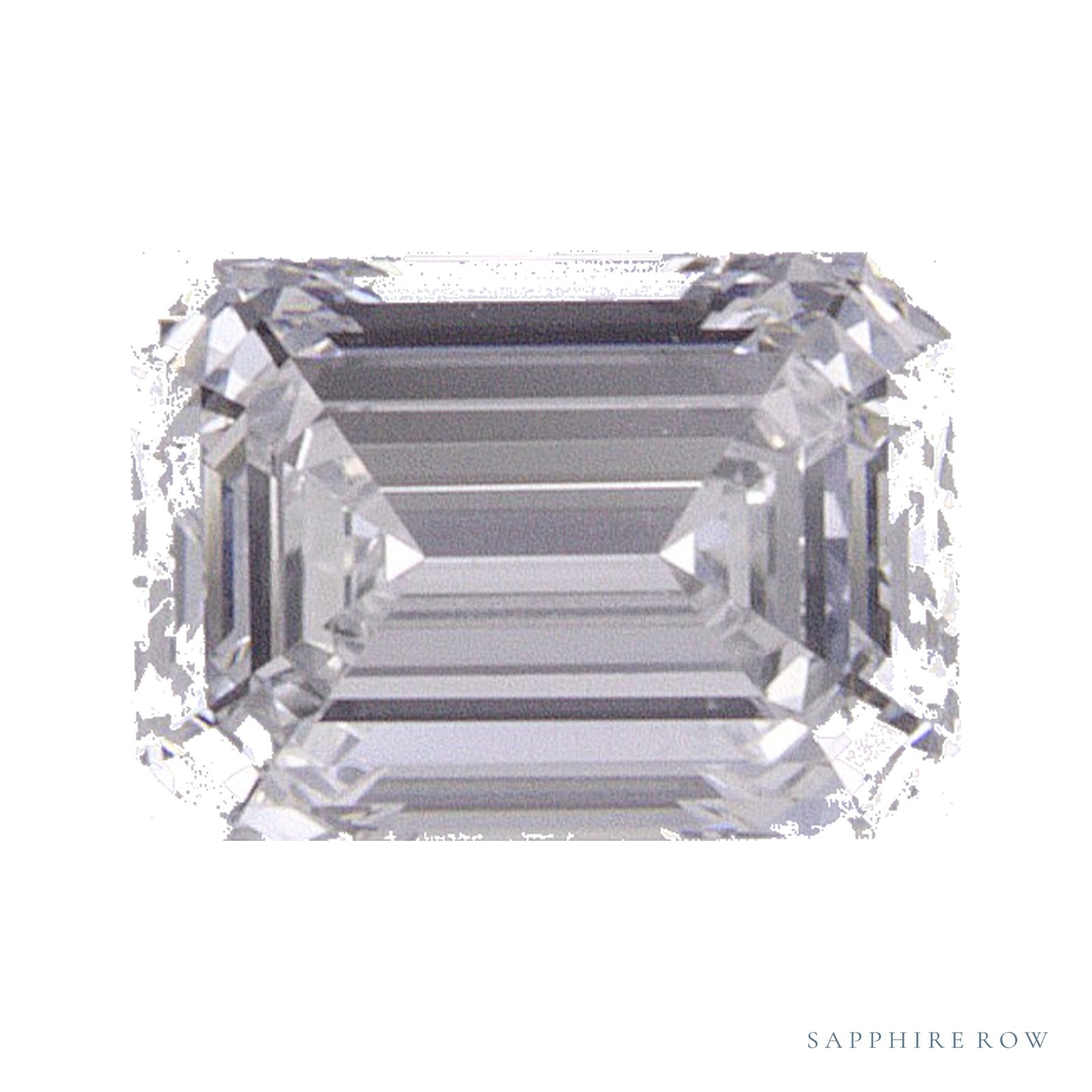 0.57 ct natural diamond, emerald cut | Sapphire Row · cut4