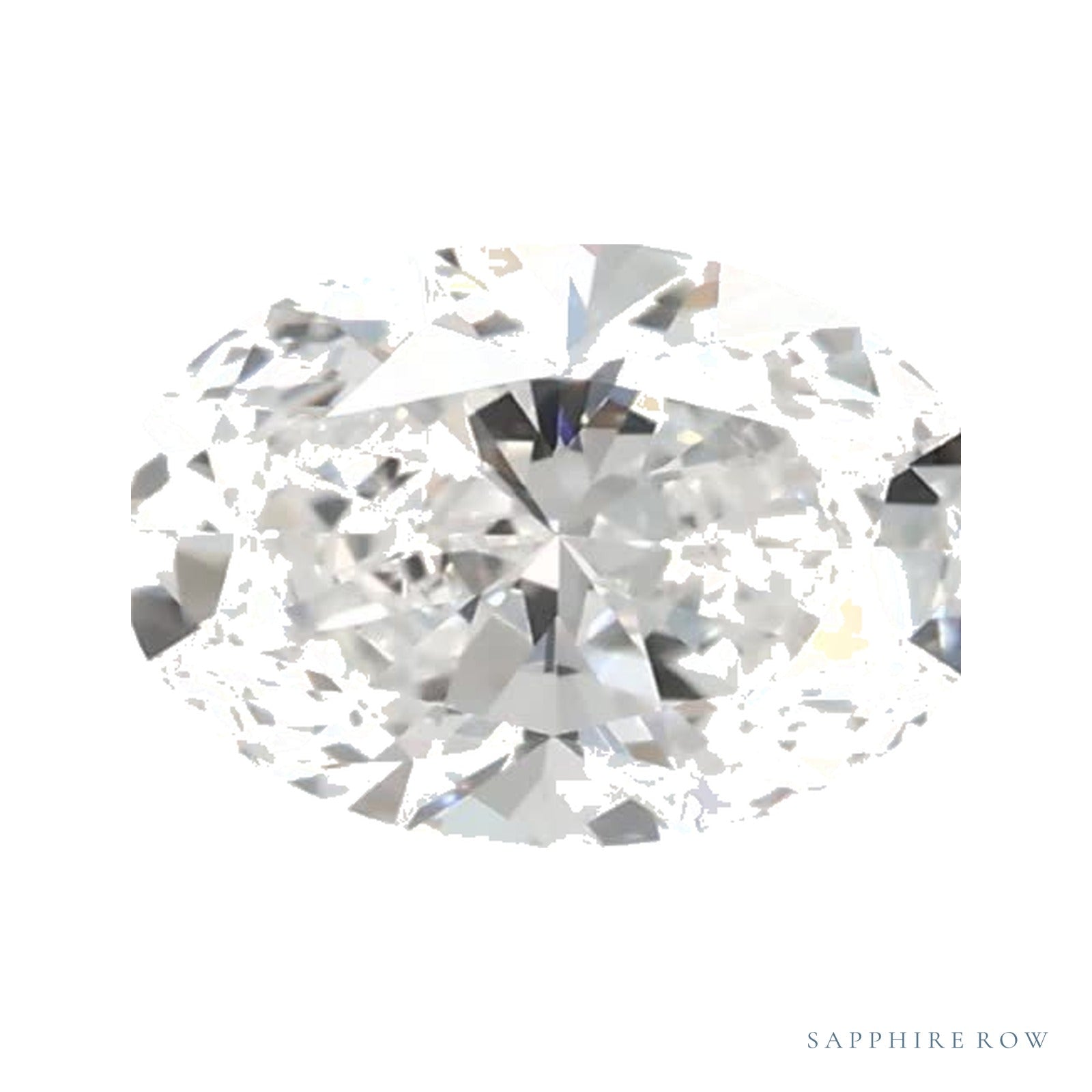 0.57 ct lab-grown diamond, oval cut | Sapphire Row · cut4